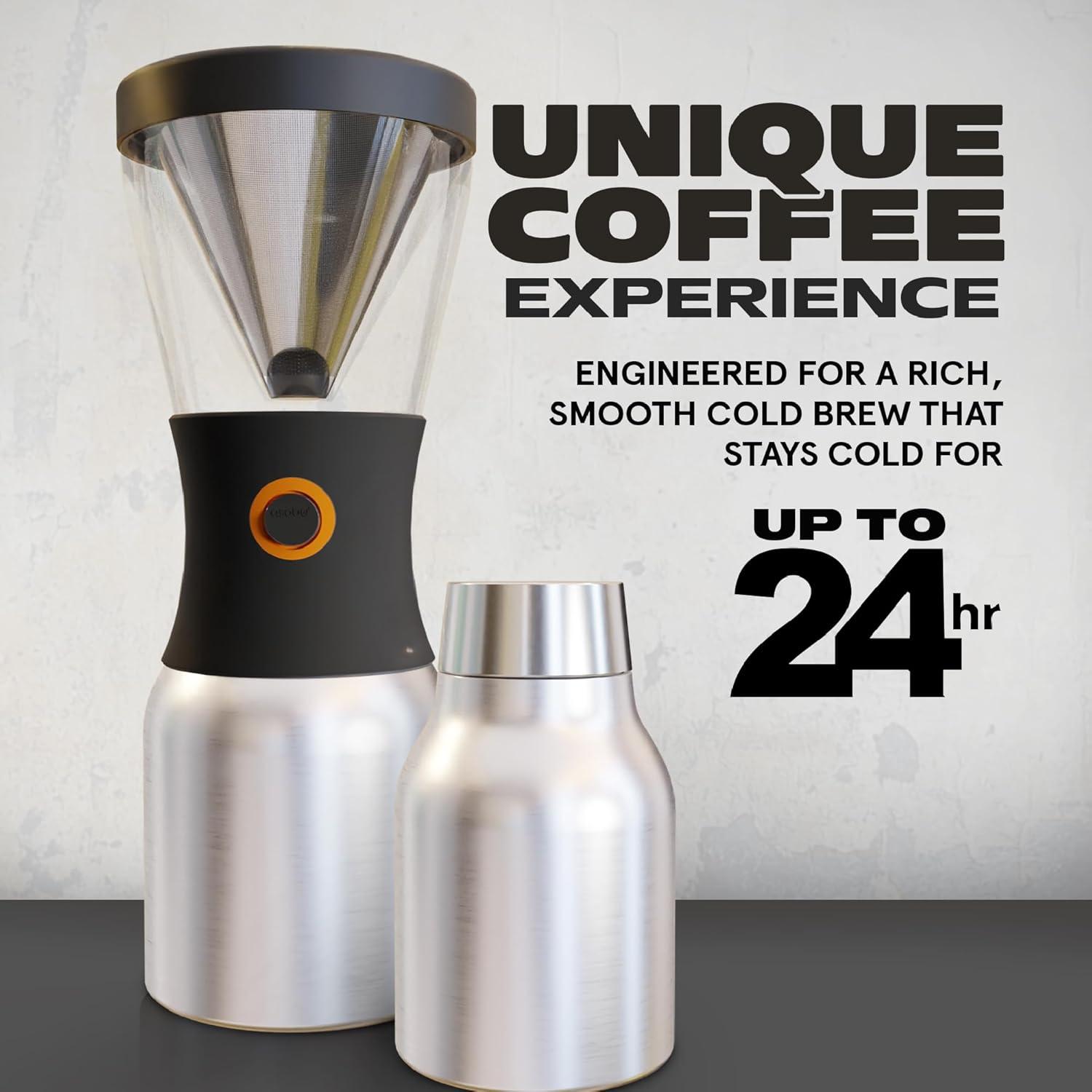 Asobu 40 Ounce Portable Insulated Cold Brew Coffee Maker