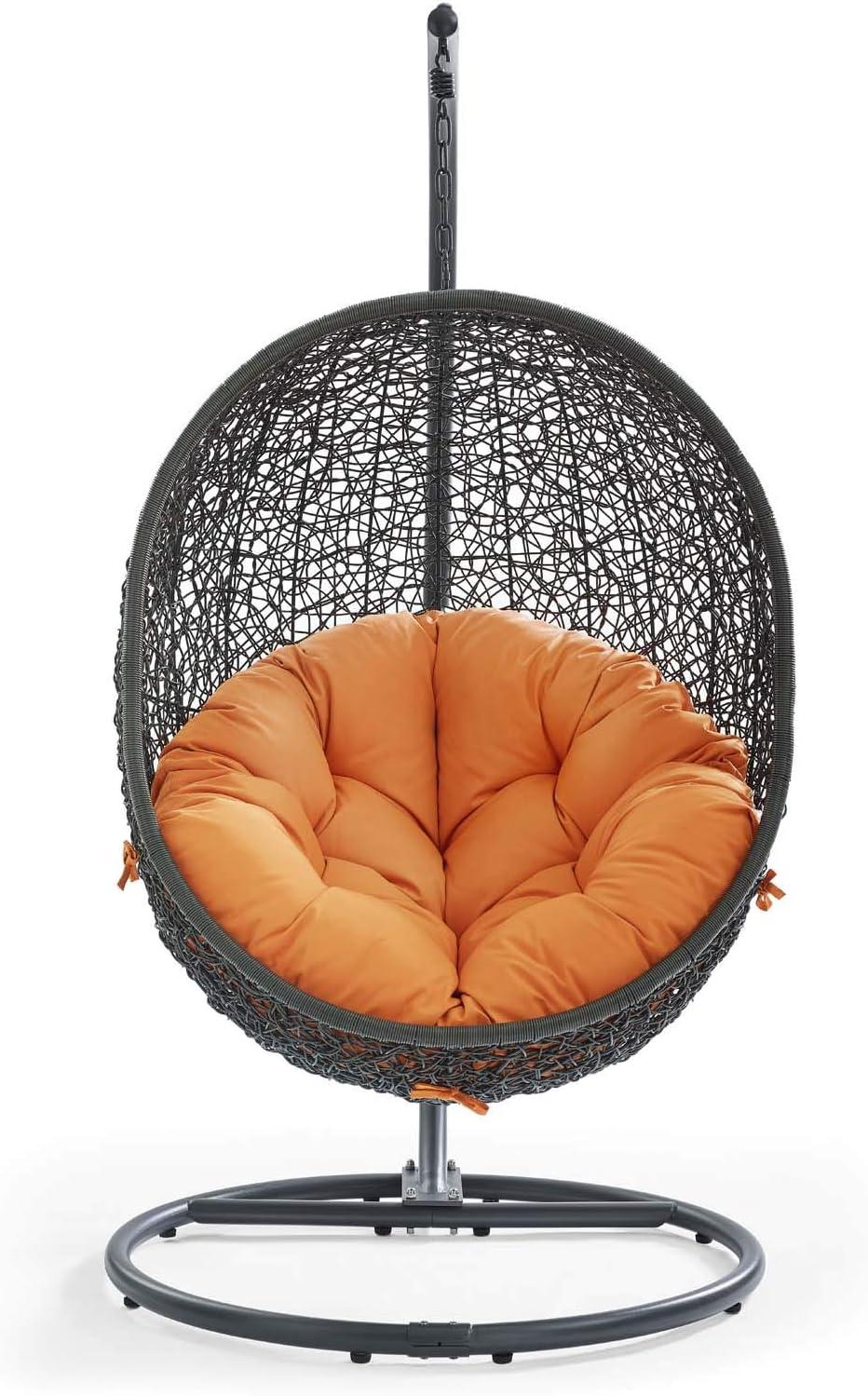 Modway Hide Outdoor Patio Swing Chair With Stand