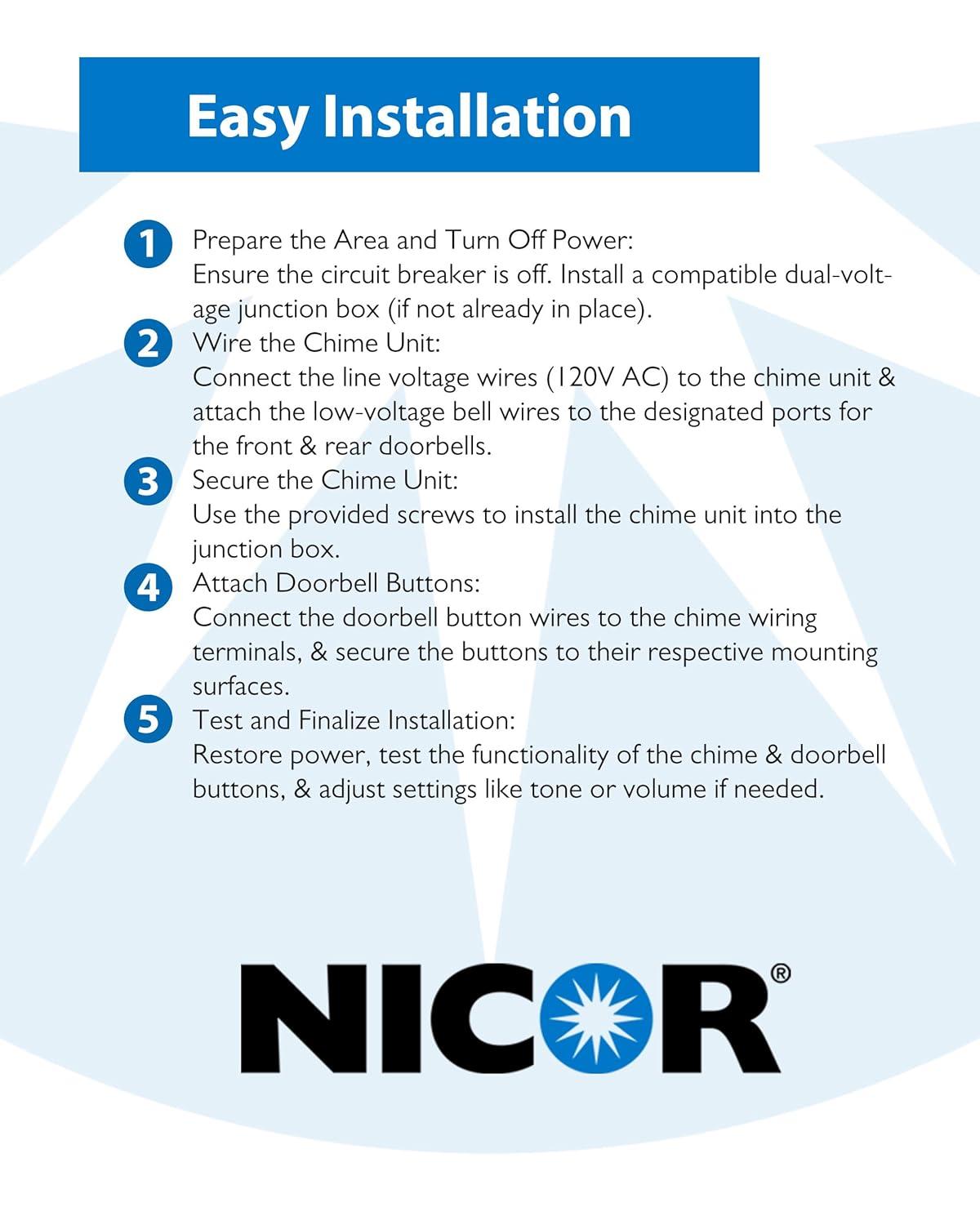 NICOR Lighting Doorbell Kit