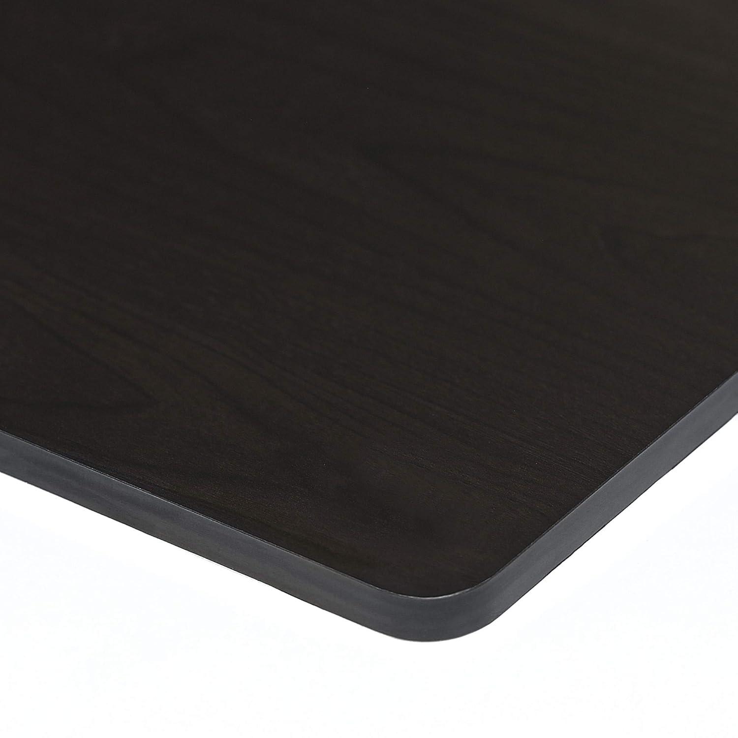 Espresso Black Simplistic Square Wood End Table Set