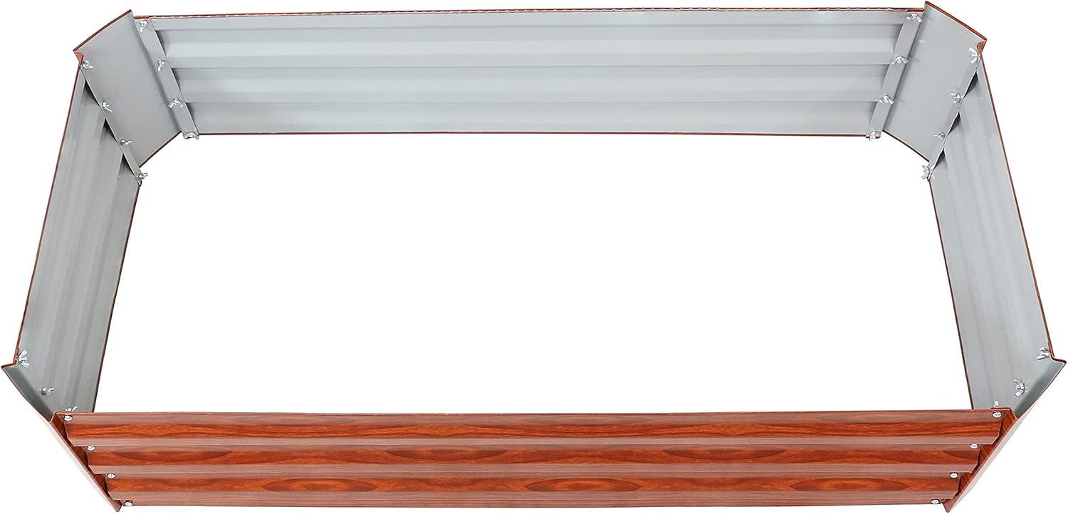Ippolito Rectangular Galvanized Steel Raised Garden Bed