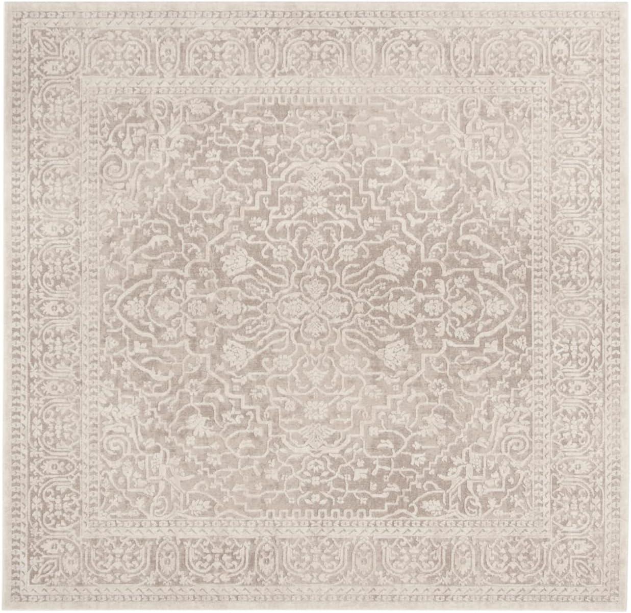 SAFAVIEH Reflection Dolkar Traditional Area Rug, Beige/Cream, 12' x 12' Square