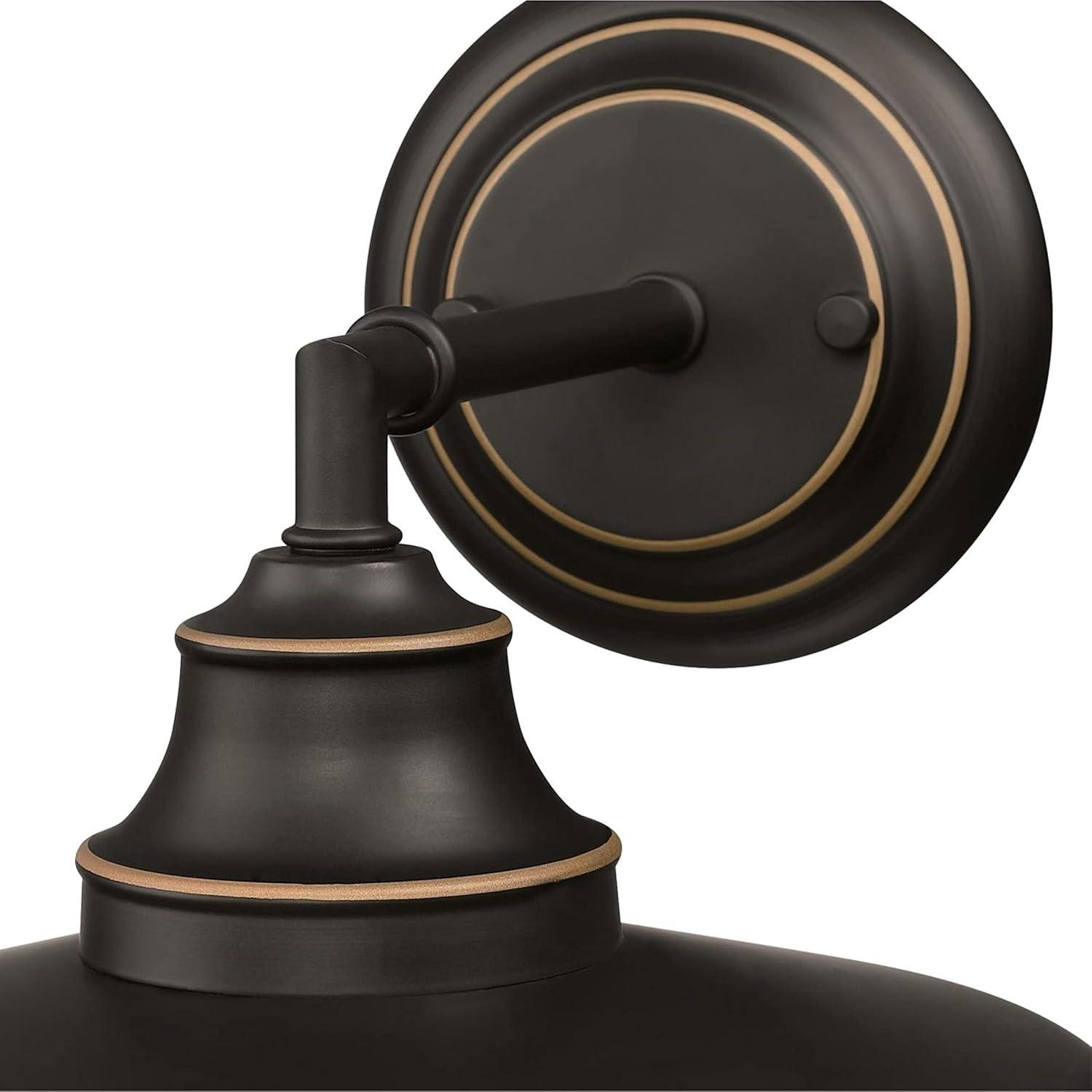 Westinghouse Lighting  Iron Hill One Light Outdoor Wall Fixture, Black-Bronze Finish with Highlights, Clear Glass 12-Inch Shade