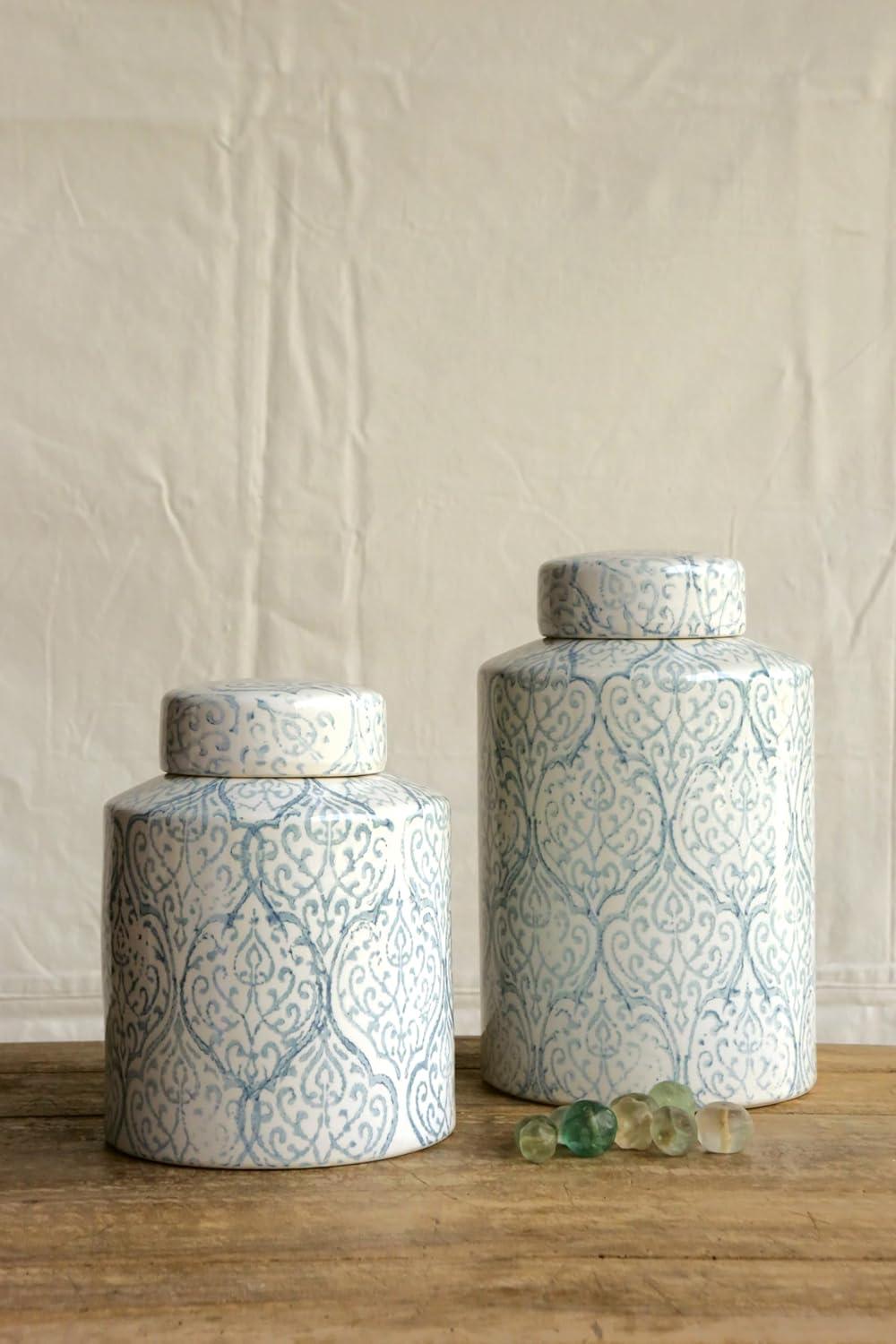 Ceramic Ginger Jar (10-1/8") - Storied Home