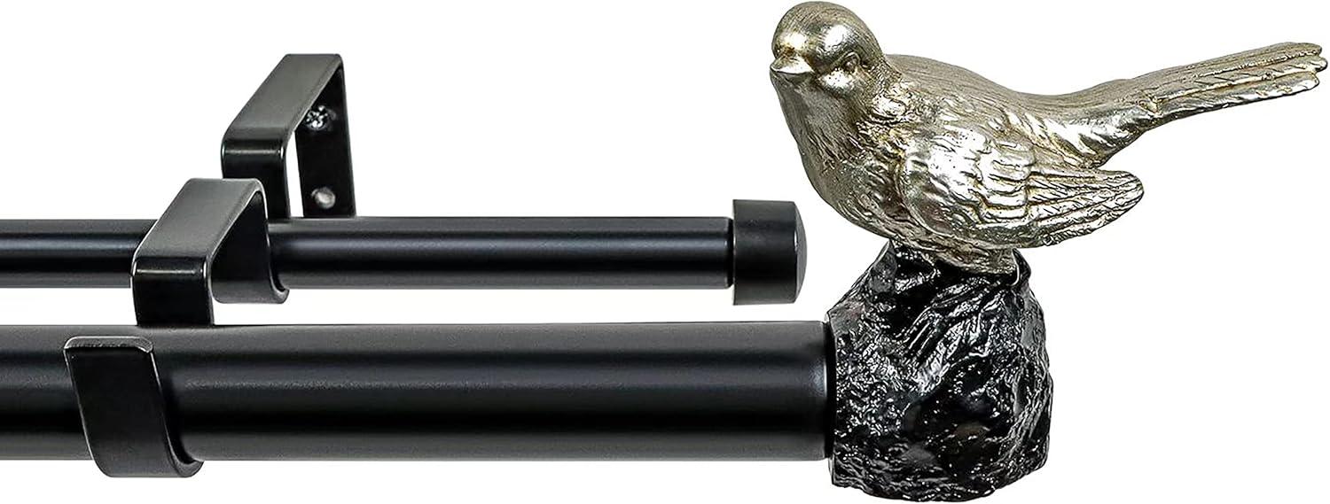 Meriville Adjustable Double Curtain Rod