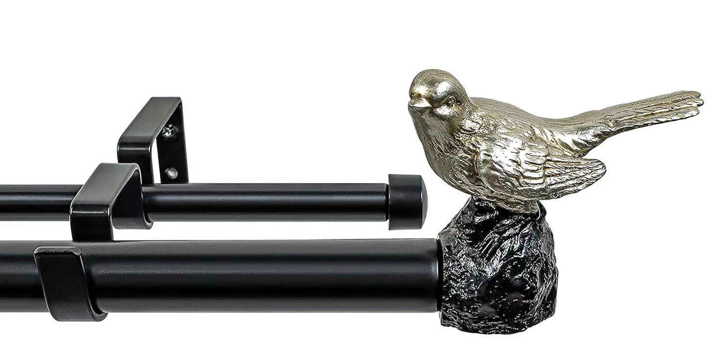 Meriville Adjustable Double Curtain Rod