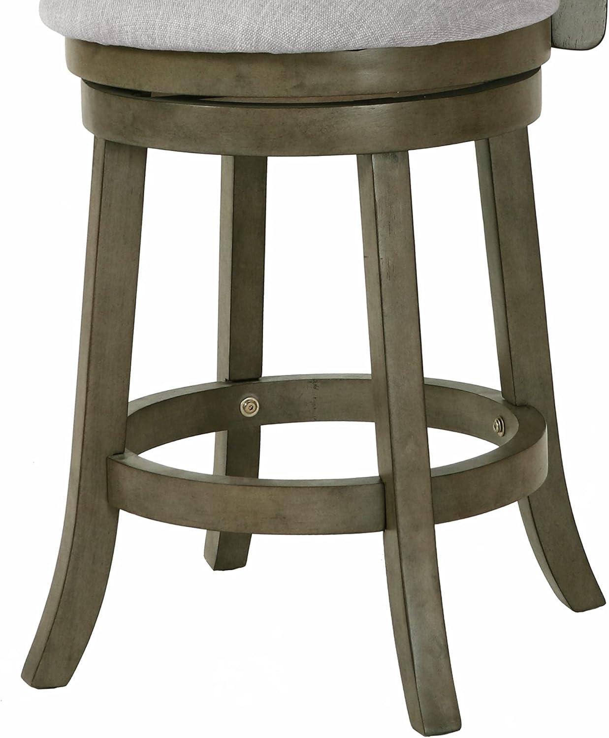 Manchester 24" Antique Gray Swivel Counter Stool