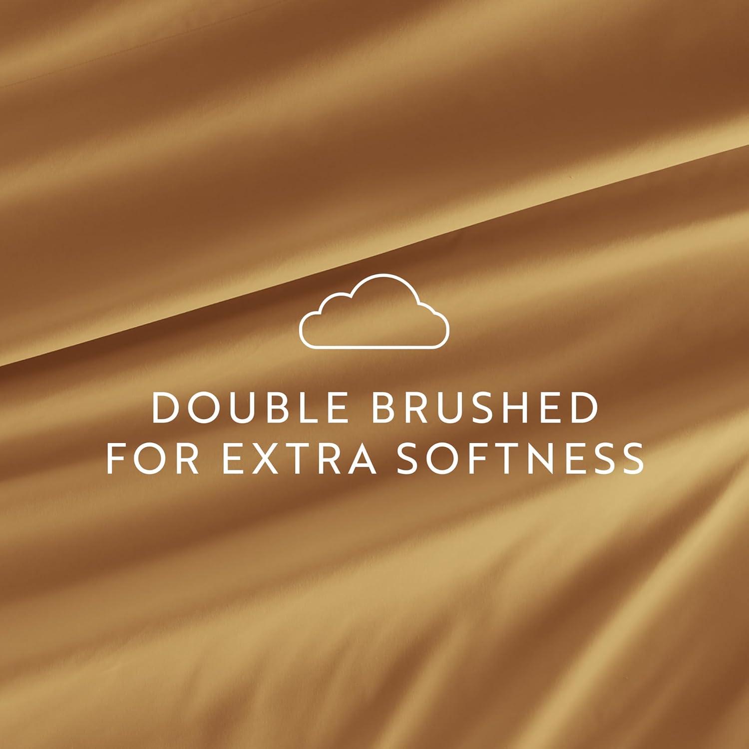 Gold Twin XL Deep Pocket Microfiber Sheet Set