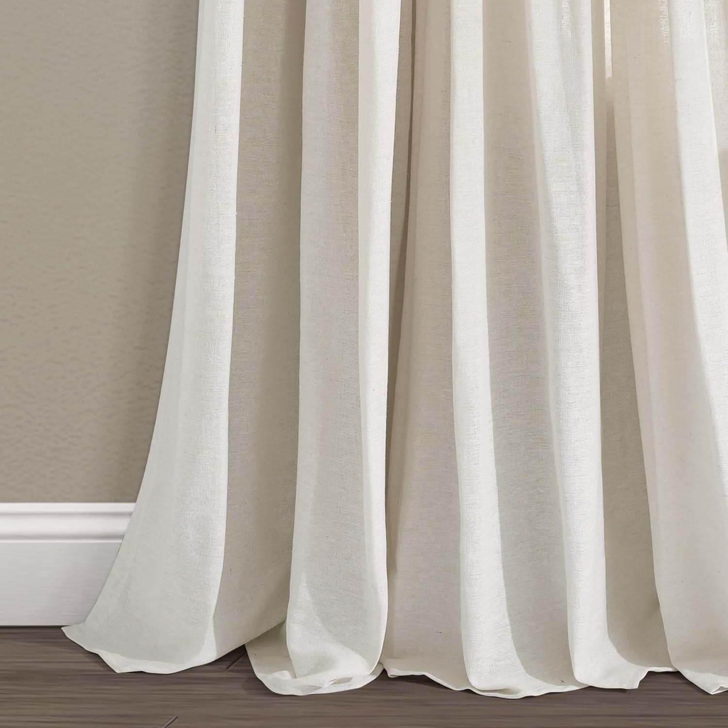 Lush Decor Beckham Window Semi-Sheer Rod Pocket Single Curtain Panel