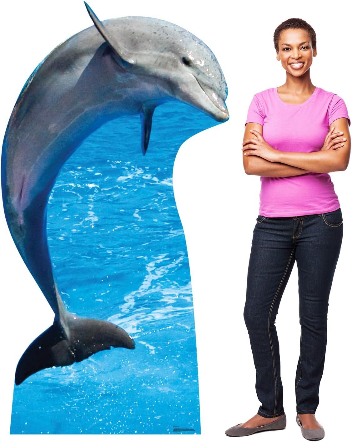 70 x 37 in. Dolphin Life-Size Cardboard Cutout