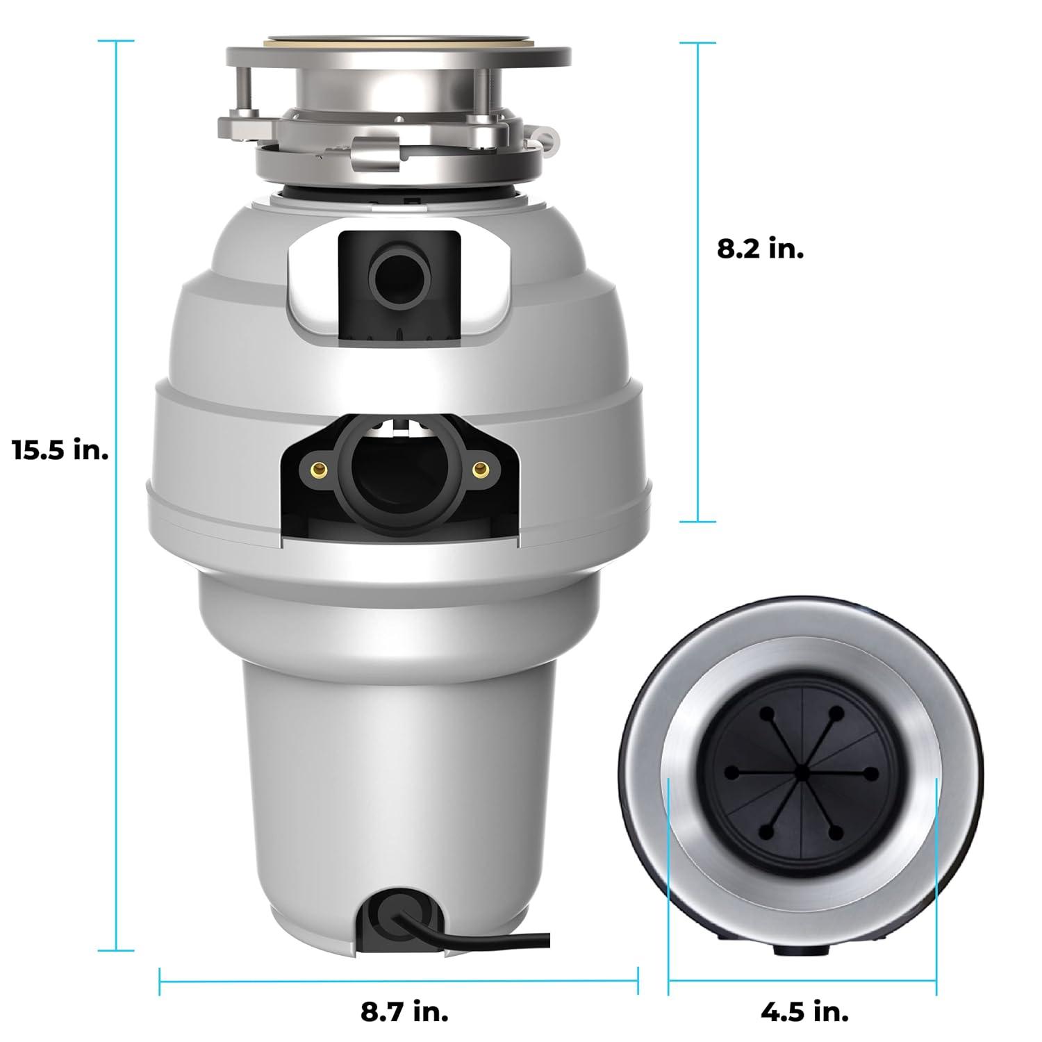 American Standard American Standard 1.25 HP Continuous Feed Garbage Disposal with Cord