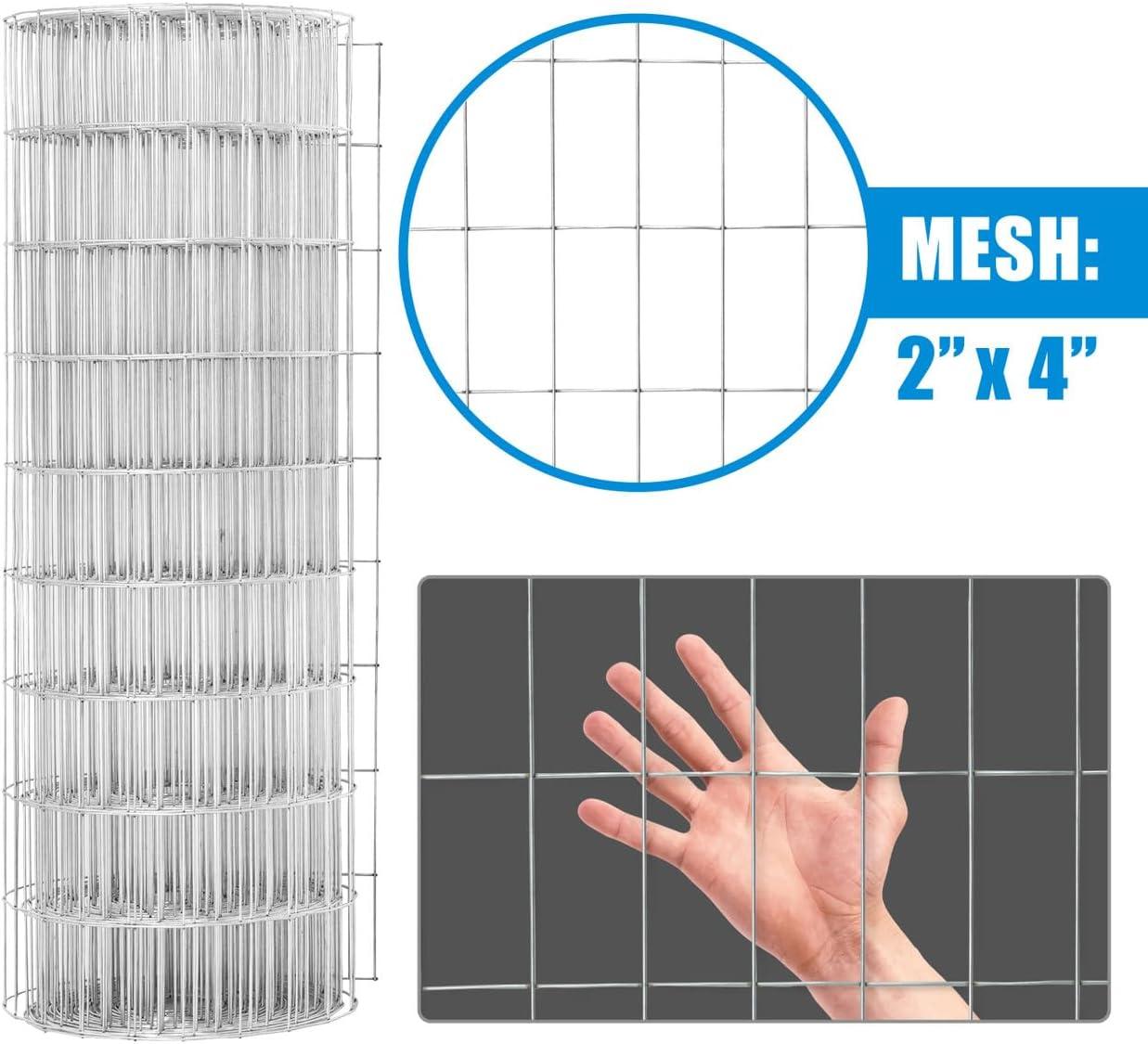 Fencer Wire Fencer Wire 12.5 Gauge Galvanized Welded Fence Wire Roll with Mesh , Multiple Options