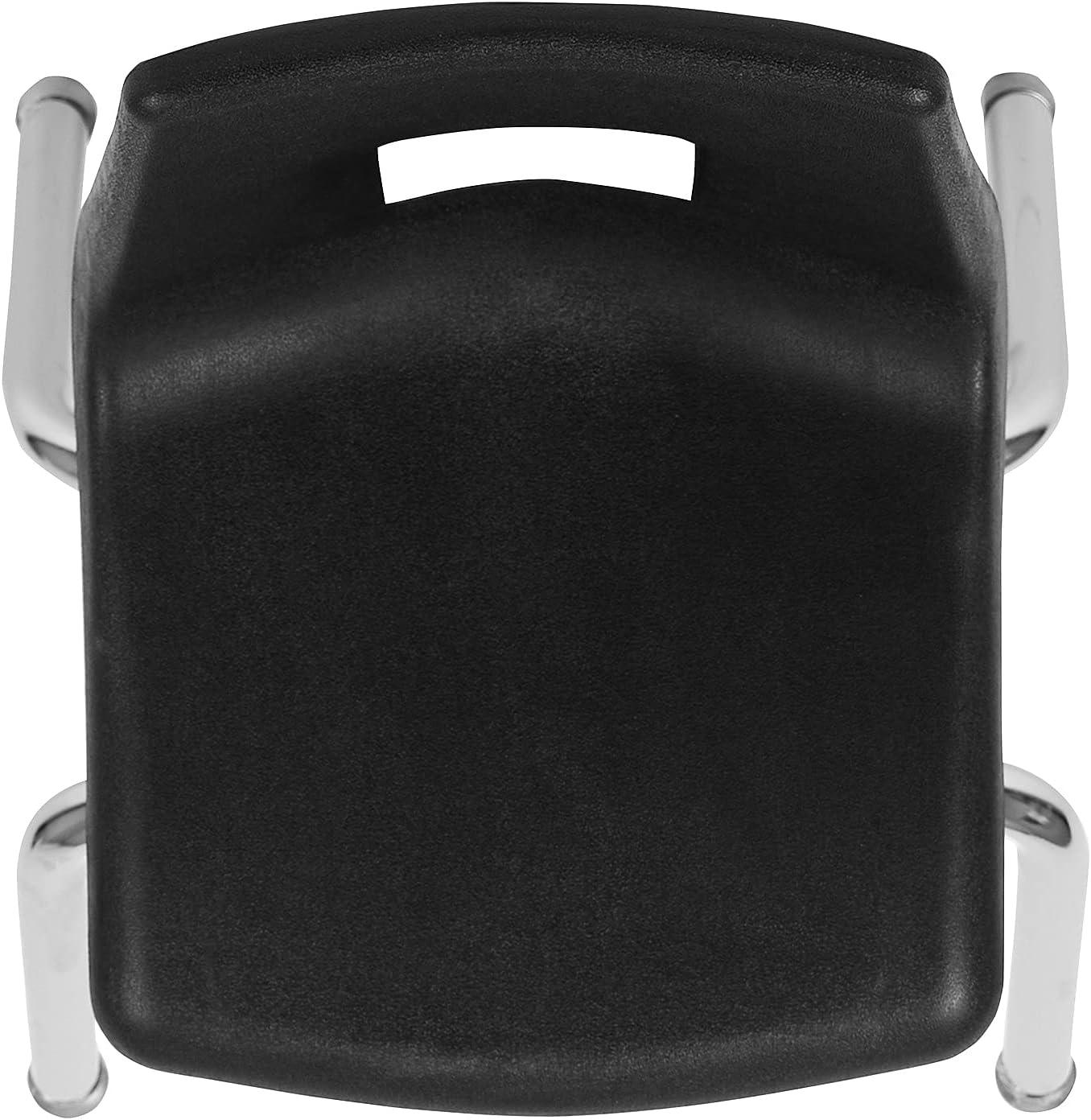 BizChair Black Student Stack School Chair - 12-inch