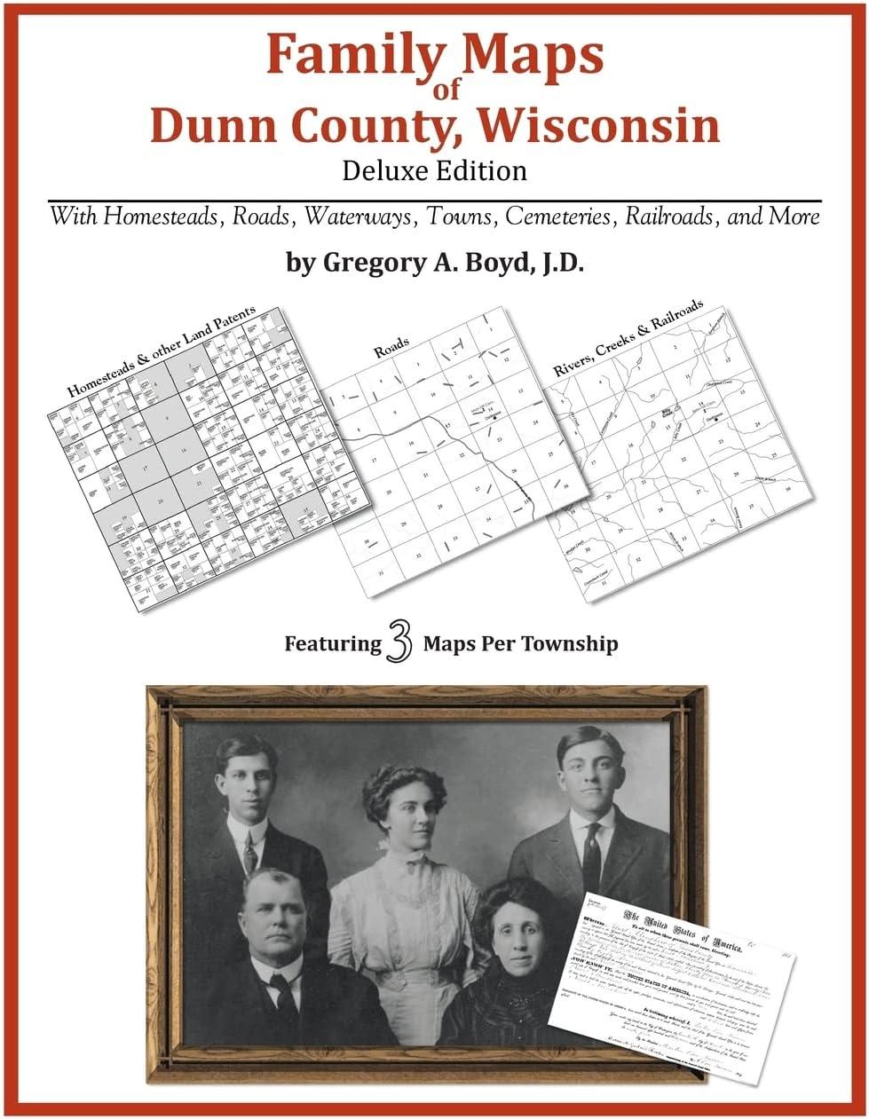 Family Maps of Dunn County, Wisconsin Deluxe Edition