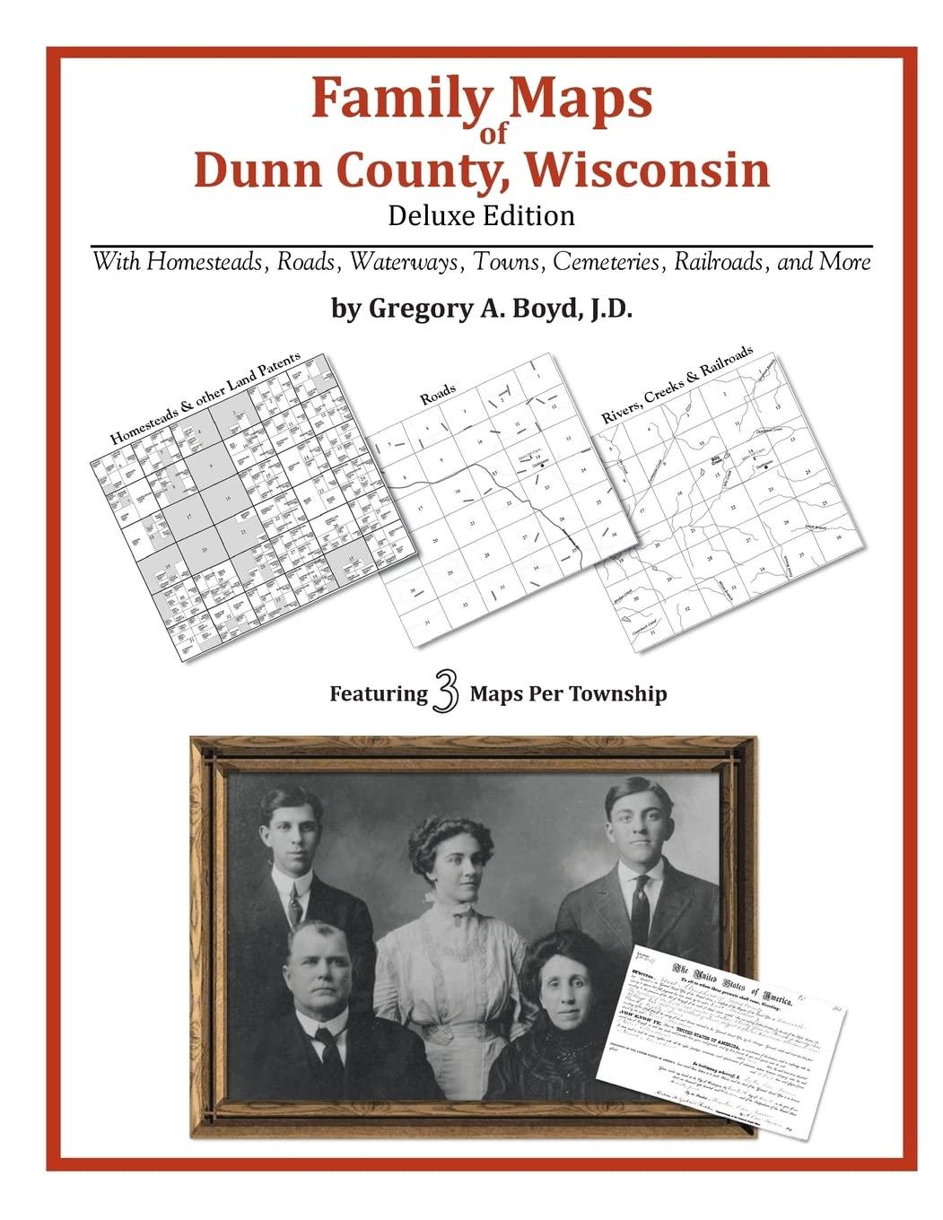 Family Maps of Dunn County, Wisconsin Deluxe Edition