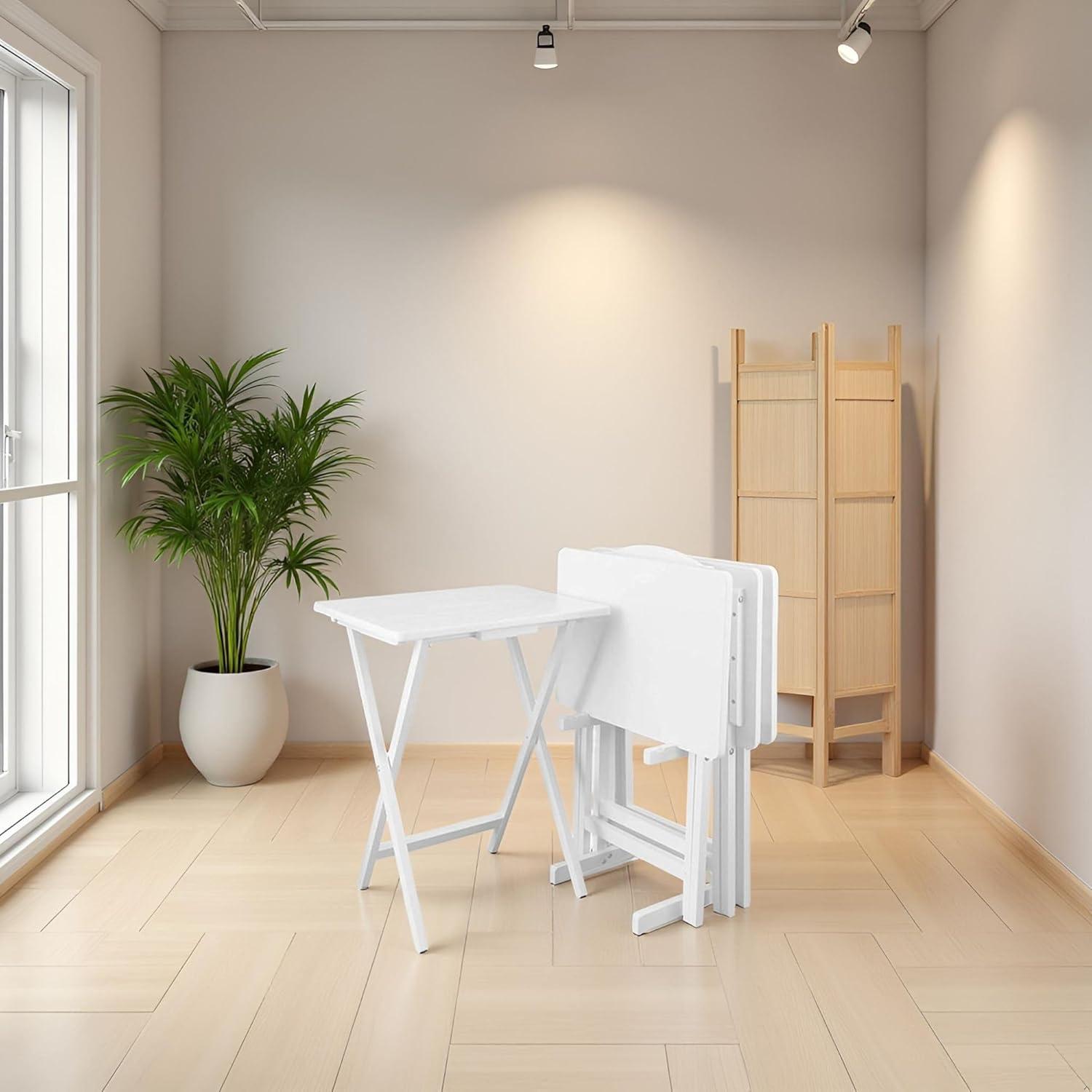 Yu Shan Co. USA, Ltd. 19'' Solid Wood Rectangular Portable Folding Table