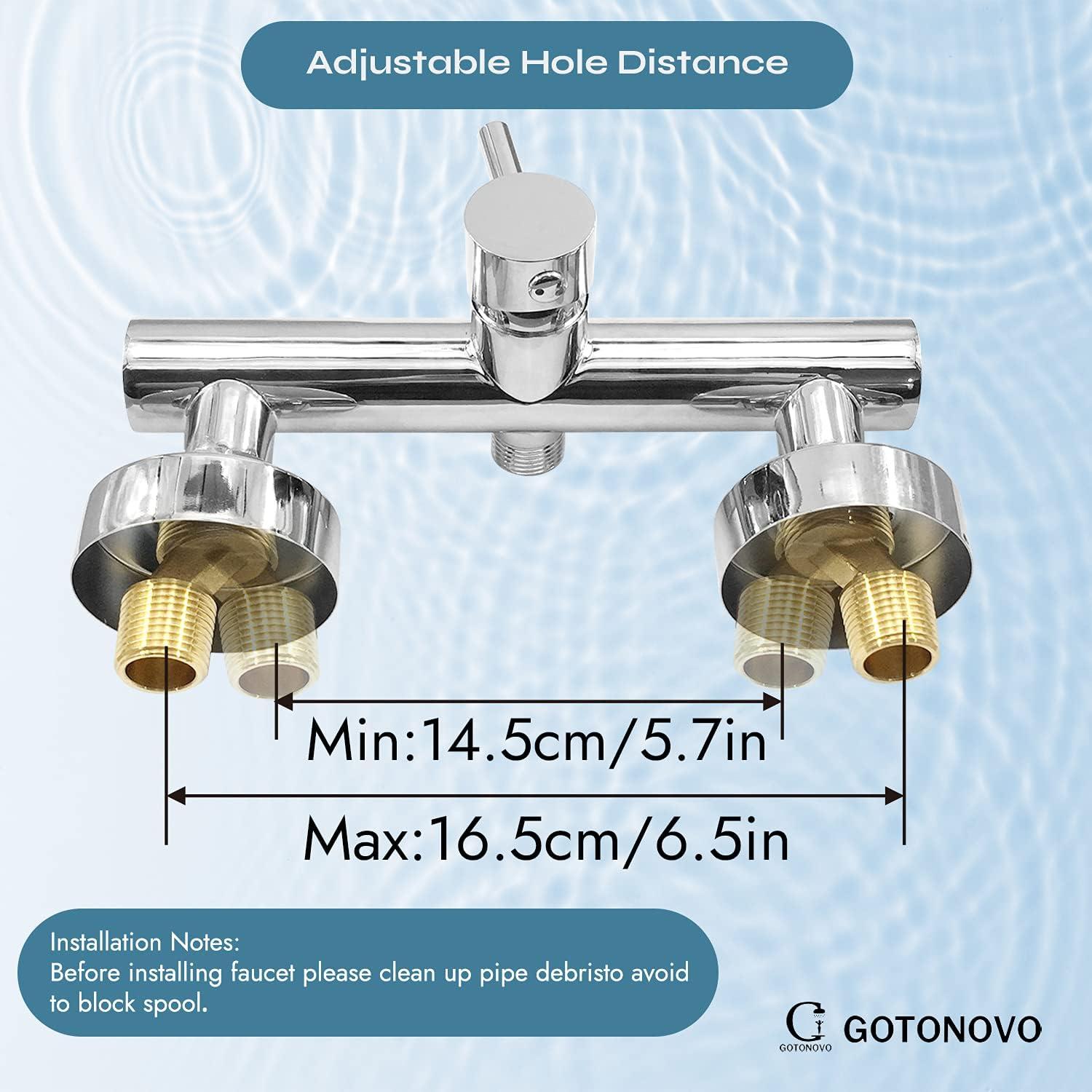 Polished Stainless Steel Wall Mount Bidet Sprayer with Hot and Cold Water