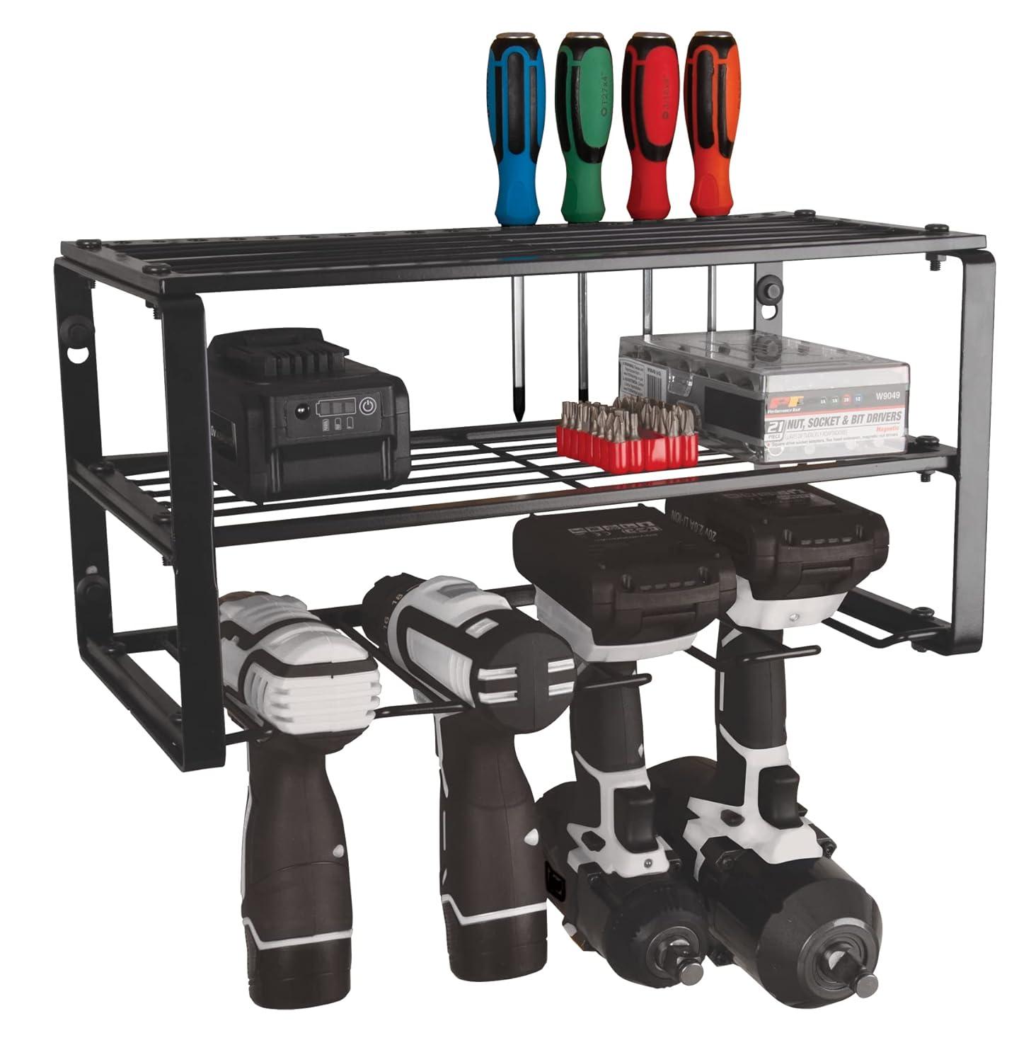 16 in. Power Tool Storage Rack
