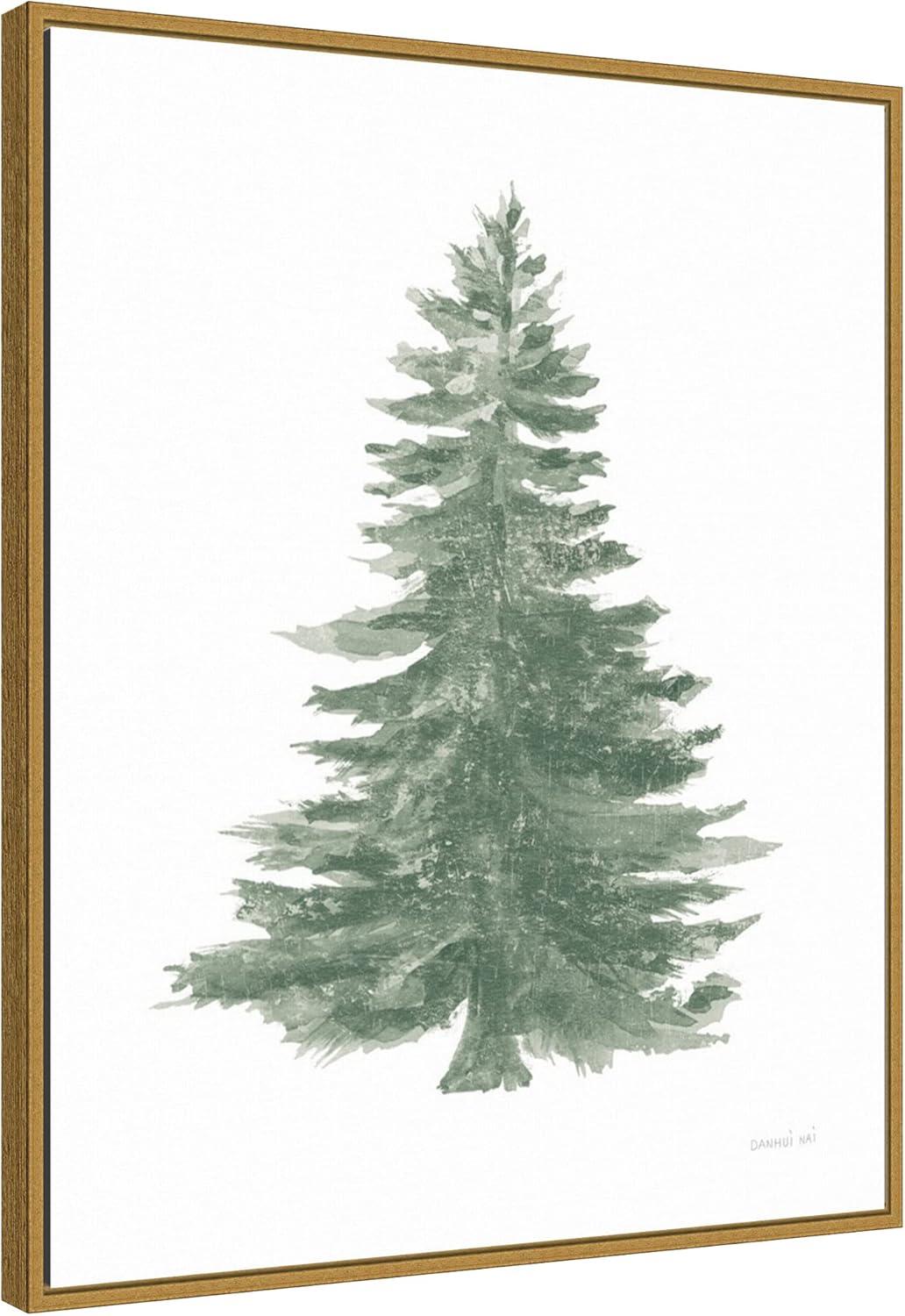 Sylvie Gold Framed Holiday Tree Canvas Print, 24" x 29"