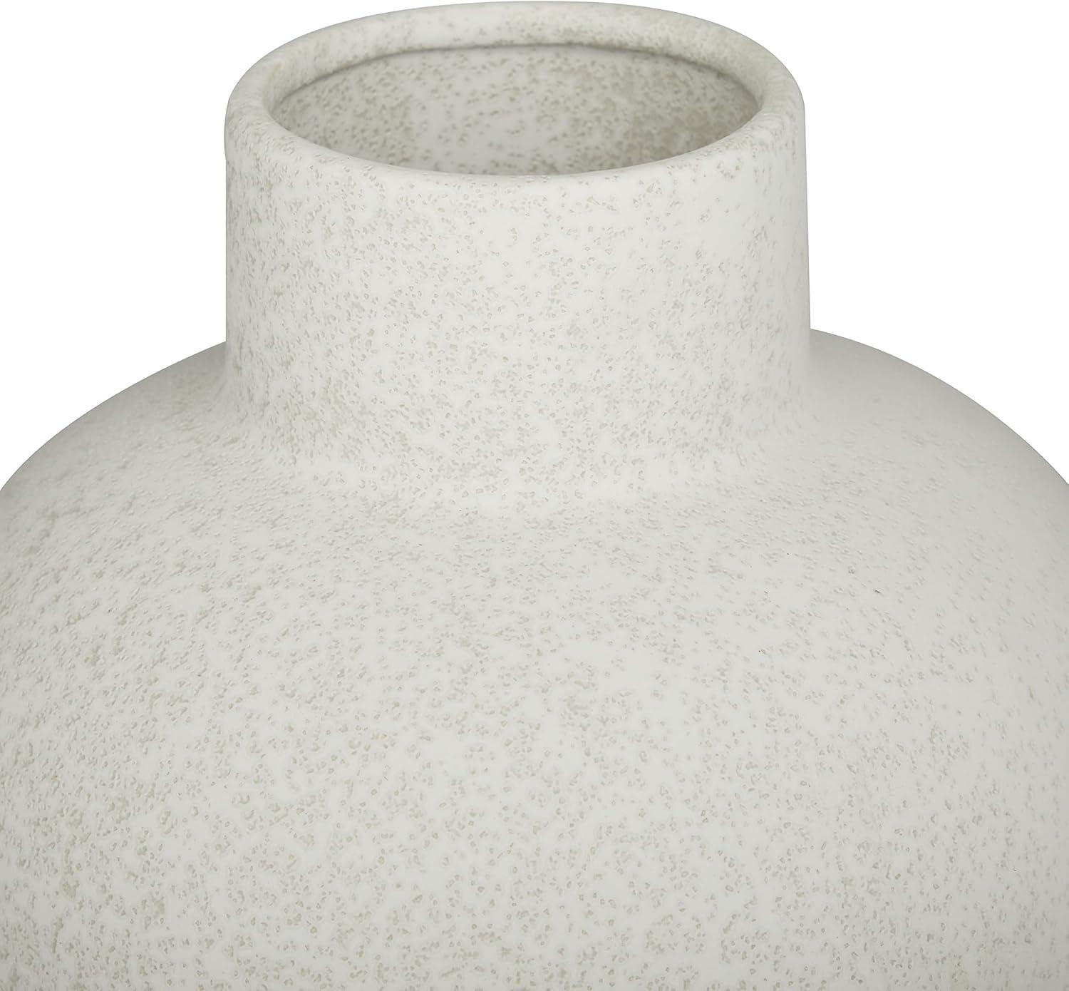 White Indoor / Outdoor Ceramic Table Vase