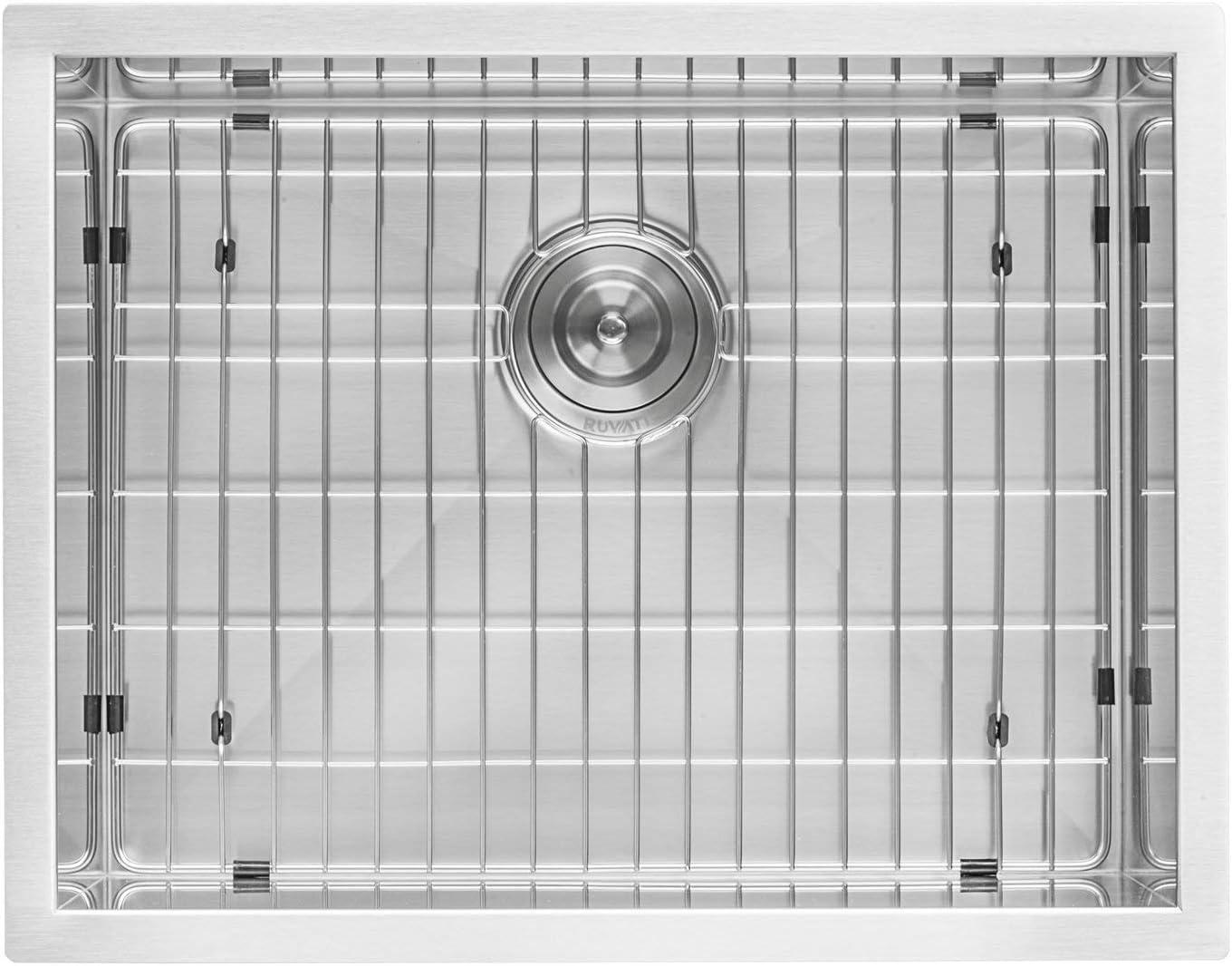 Ruvati 21" x 18" x 12" Deep Laundry Utility Sink Undermount 16 Gauge Stainless Steel