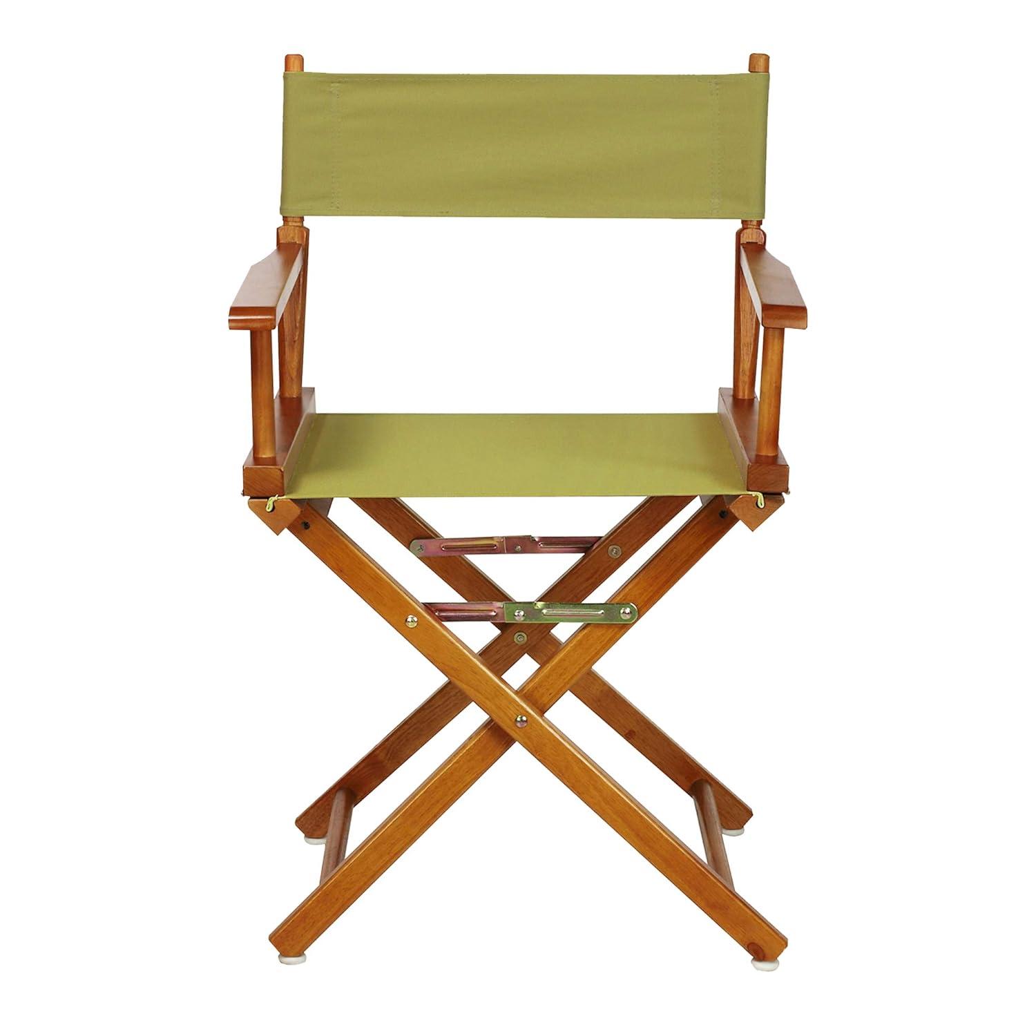 "18" Director's Chair Honey Oak Frame-Olive Canvas"