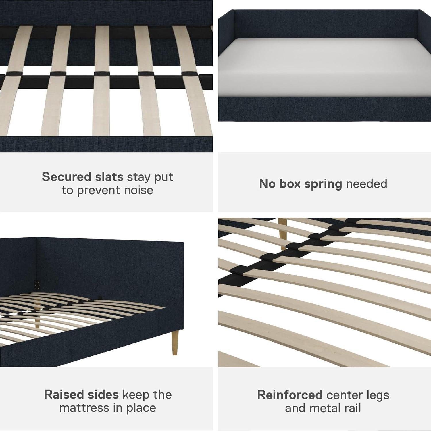 DHP Franklin Mid Century Daybed, Full, Navy Linen