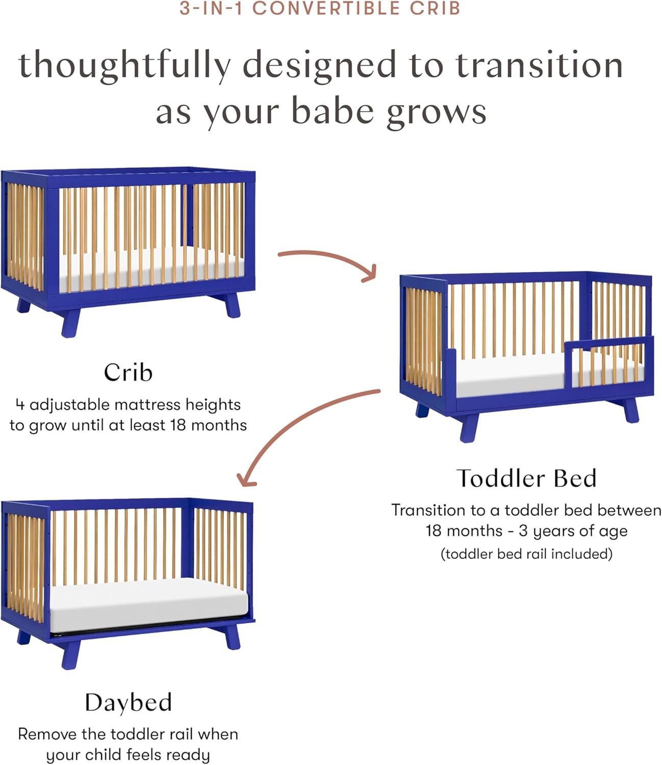 Hudson 3-in-1 Convertible Crib