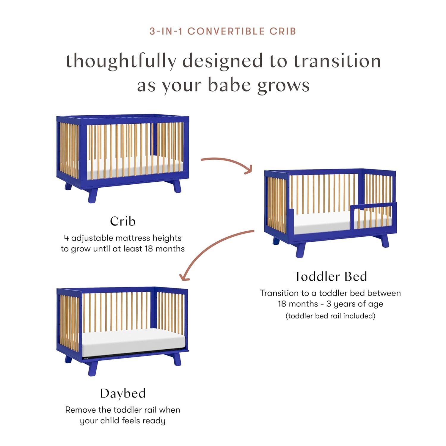 Hudson 3-in-1 Convertible Crib