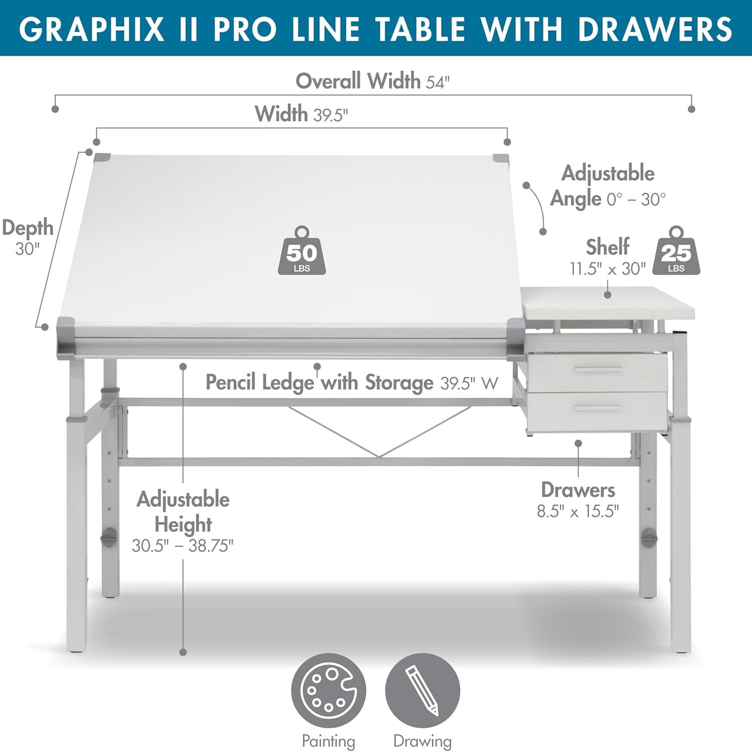 Inbox Zero Cowie Height Adjustable Drafting Table