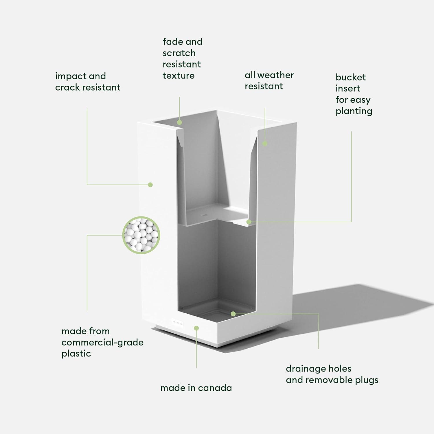 Block Series Pedestal Planter