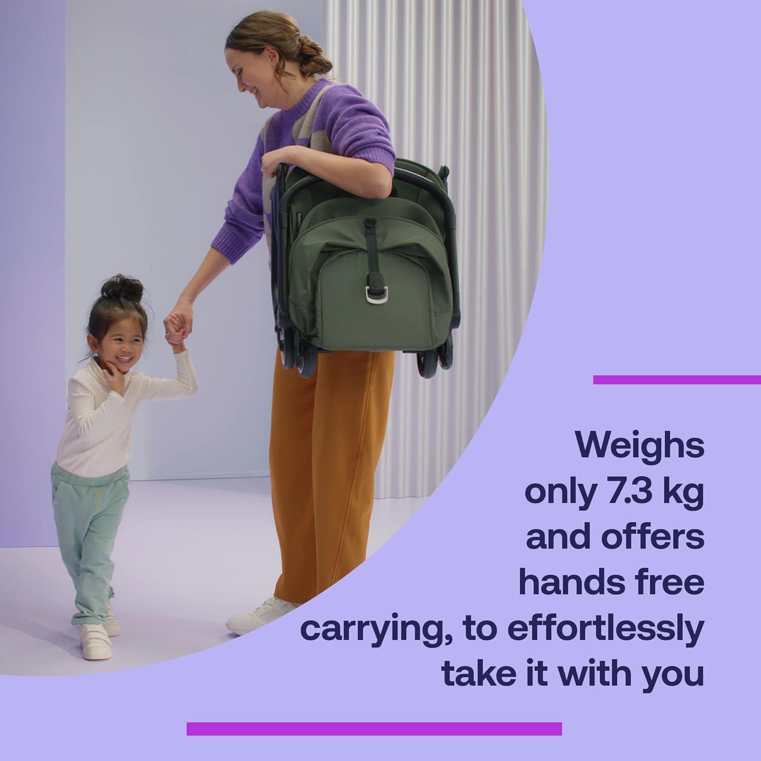 Desert Taupe Ultra-Compact Lightweight Stroller with Adjustable Canopy