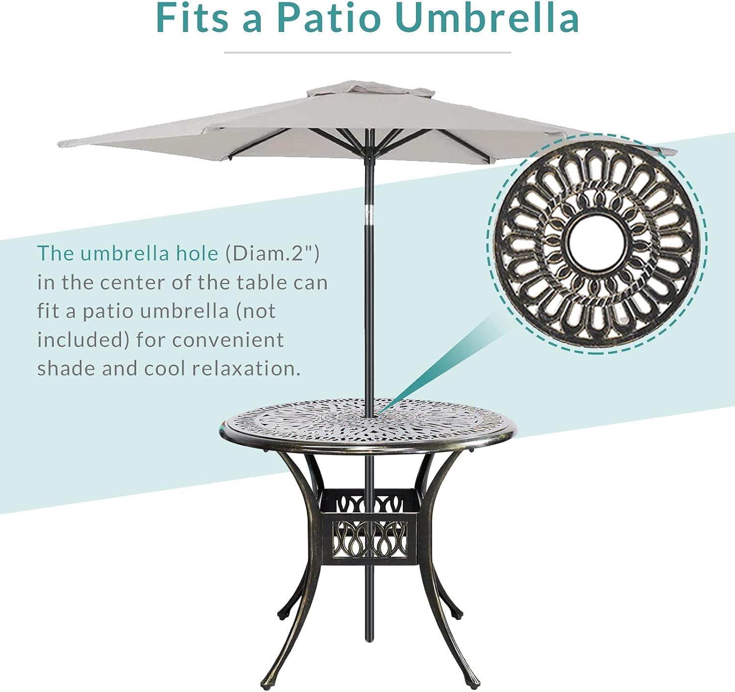 2 - Person Round Outdoor Dining Set