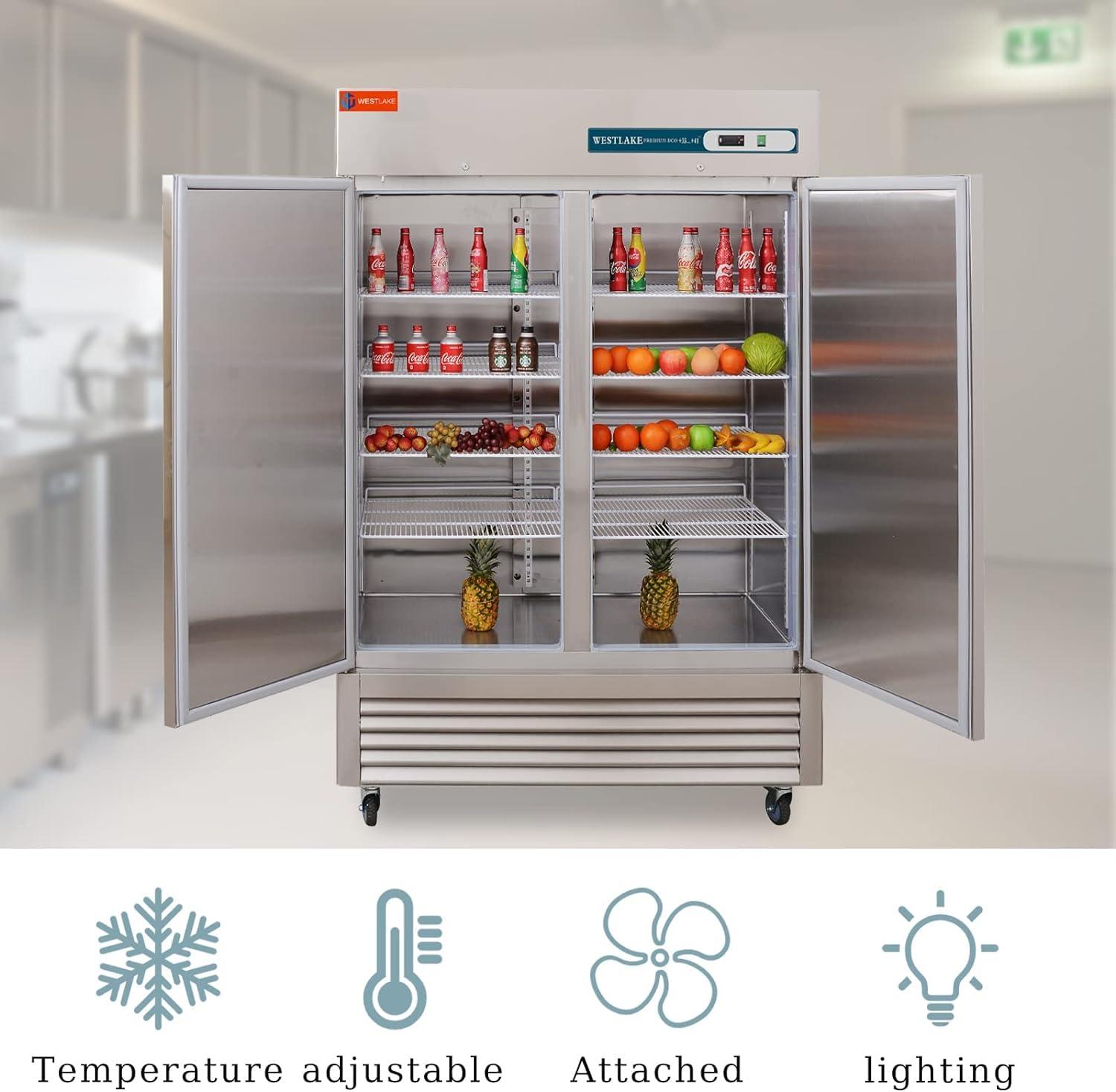 Arctic Air AR49 49 Cubic Feet Stainless Steel Refrigerator