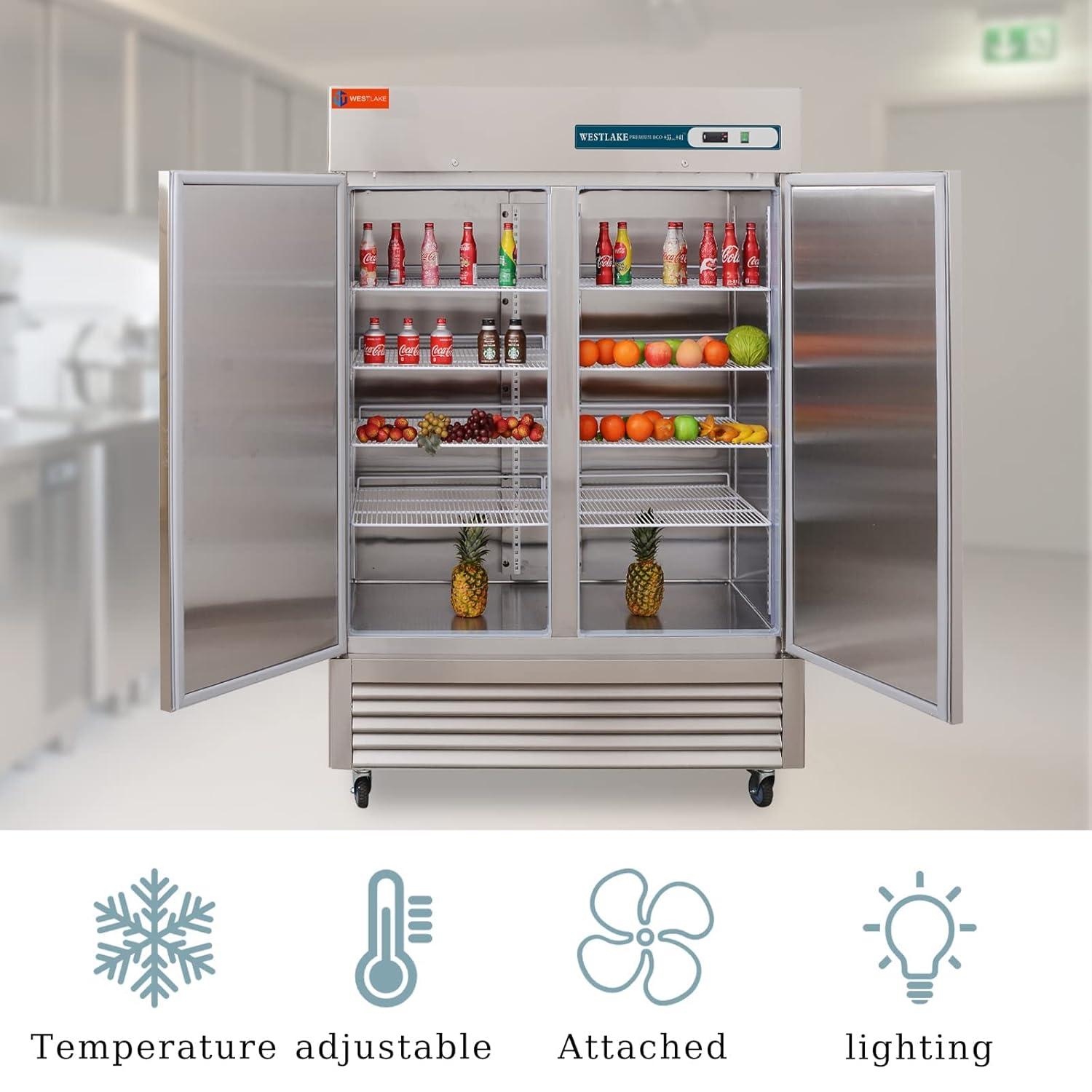 Arctic Air AR49 49 Cubic Feet Stainless Steel Refrigerator