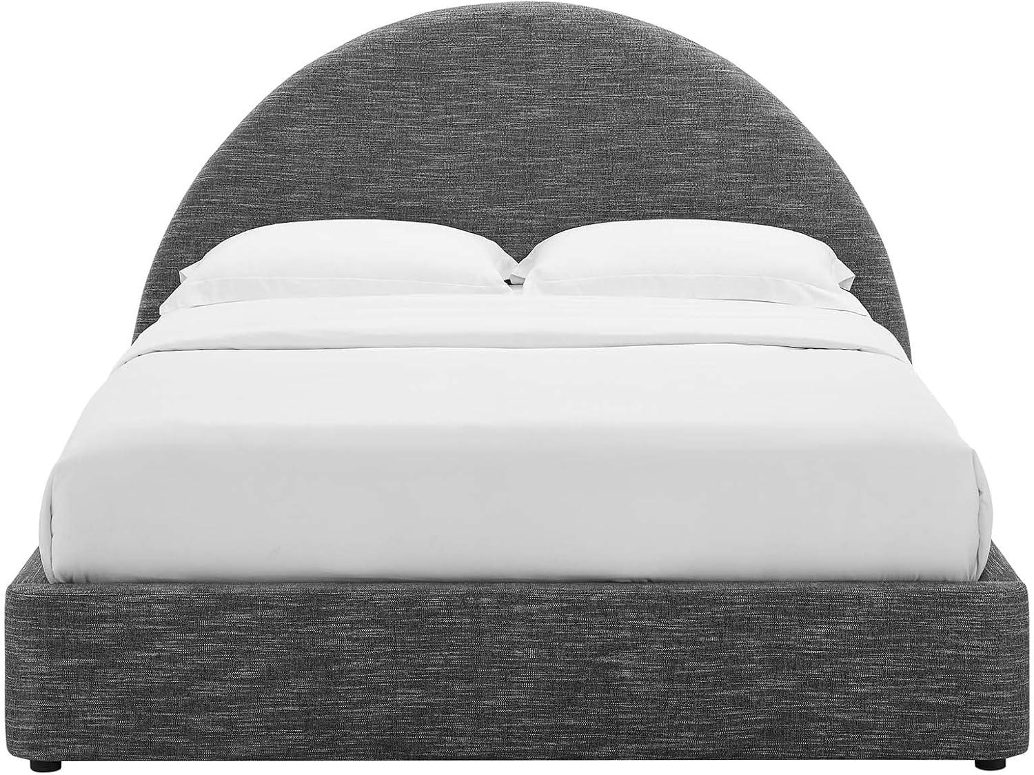Modway Resort Performance Velvet Arched Round Platform Bed