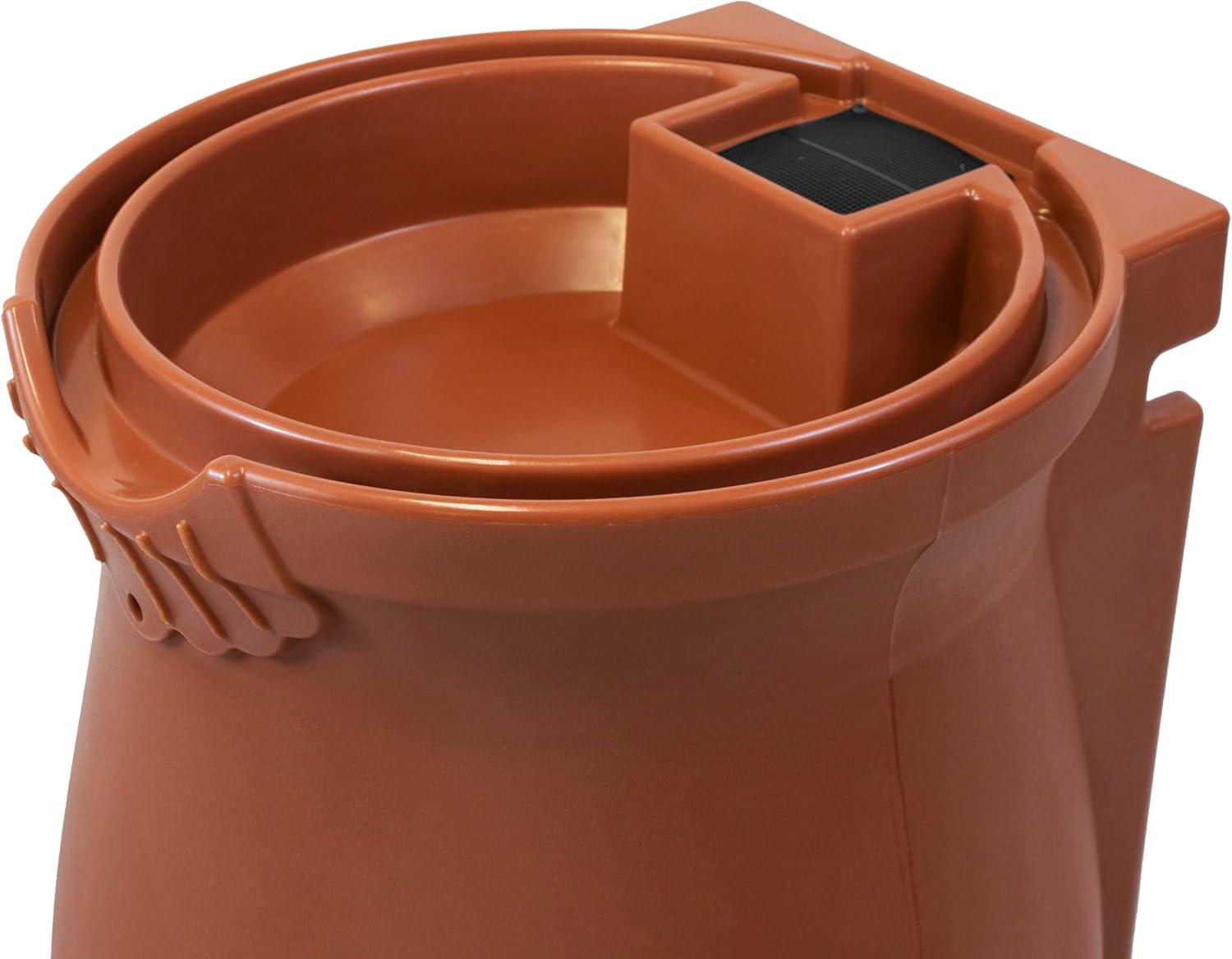 Good Ideas Good Ideas 50 Gallons Plastic Drainable Dual Overflow Planter Rain Barrel