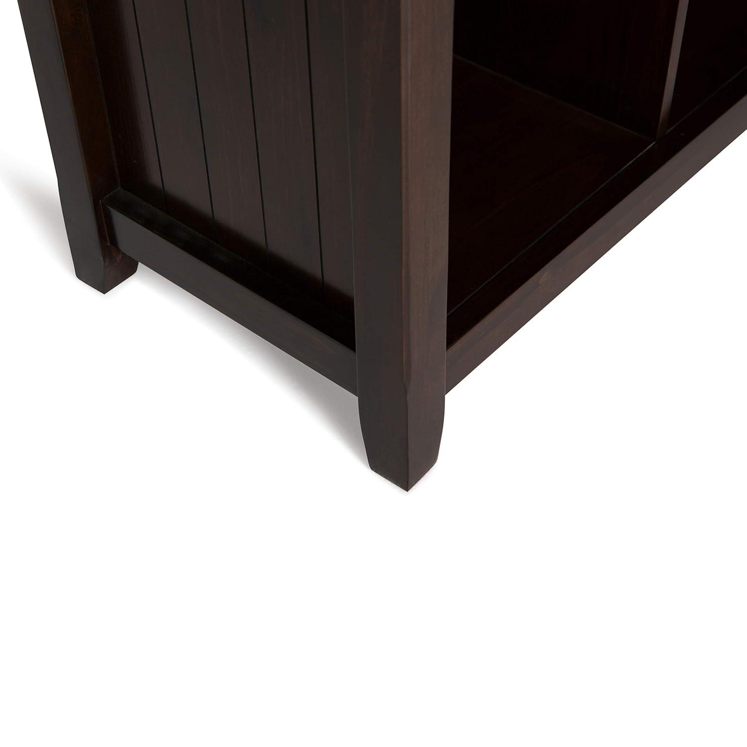 Simpli Home Acadian 57"W Solid Wood Storage Console Table