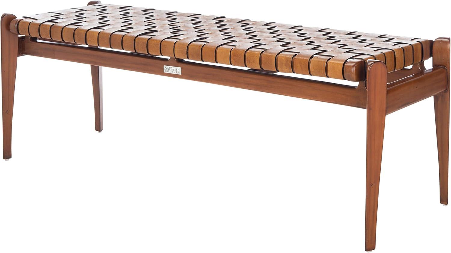 Kenan Genuine Leather Bench