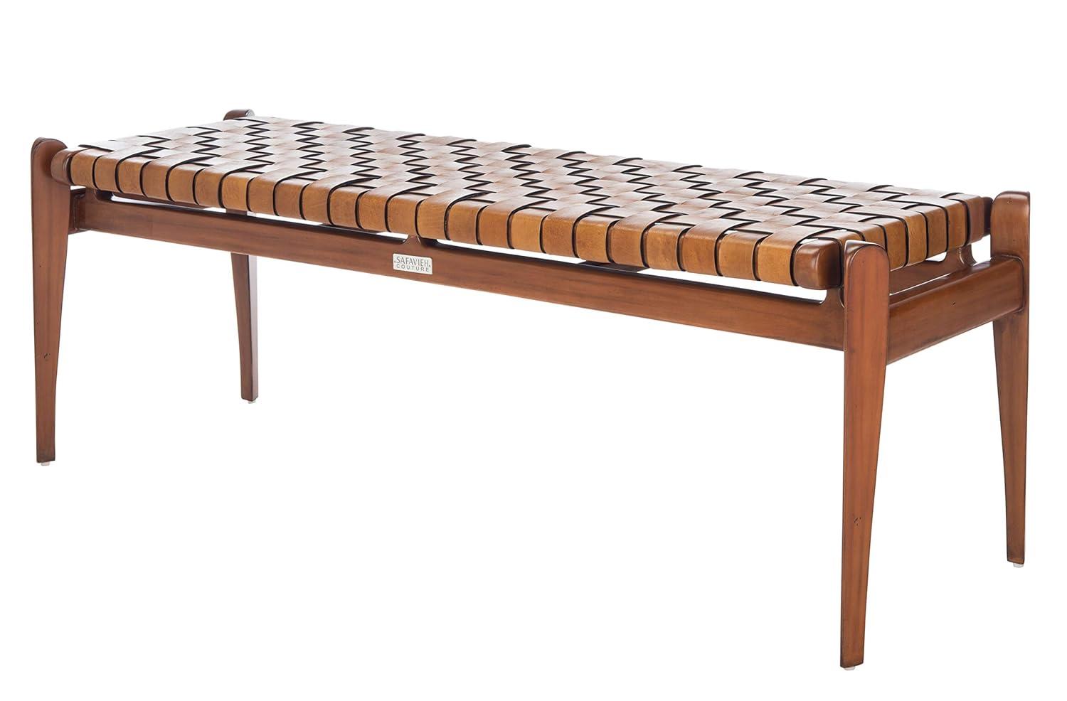 Kenan Genuine Leather Bench