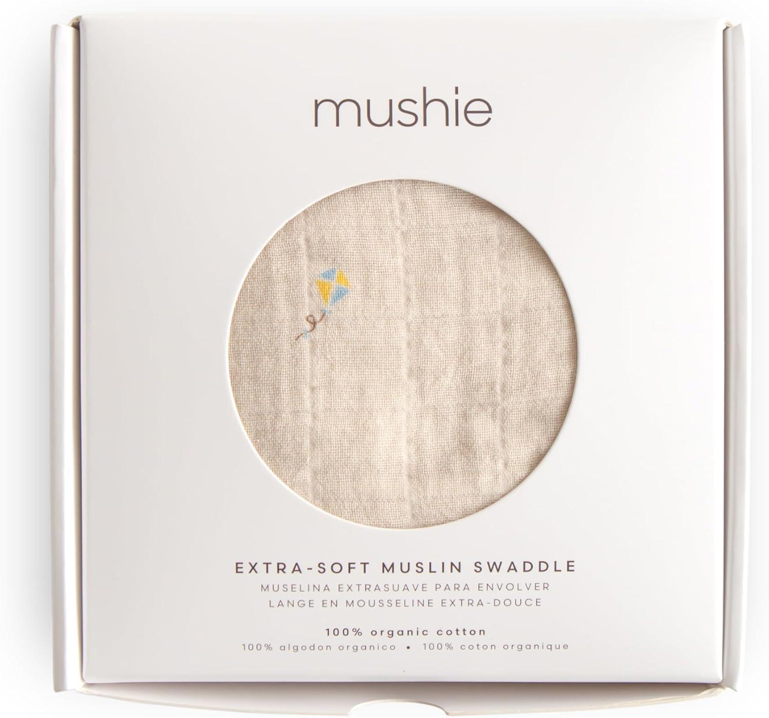 Organic Cotton Muslin Swaddle Blanket Kites One Size