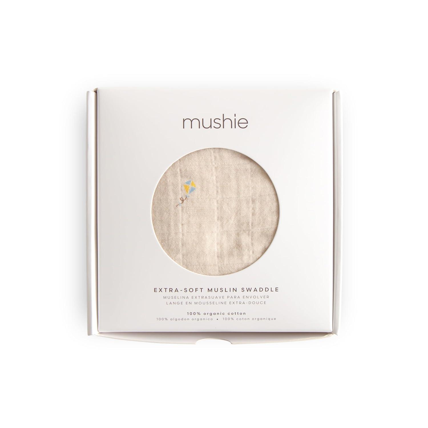 Organic Cotton Muslin Swaddle Blanket Kites One Size