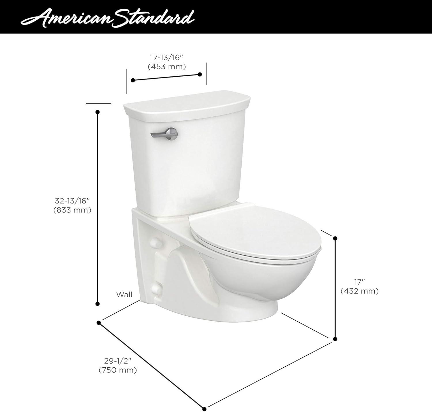 American Standard Glenwall 1.28 Gallons GPF Elongated Wall Mounted Kit (Seat Not Included)