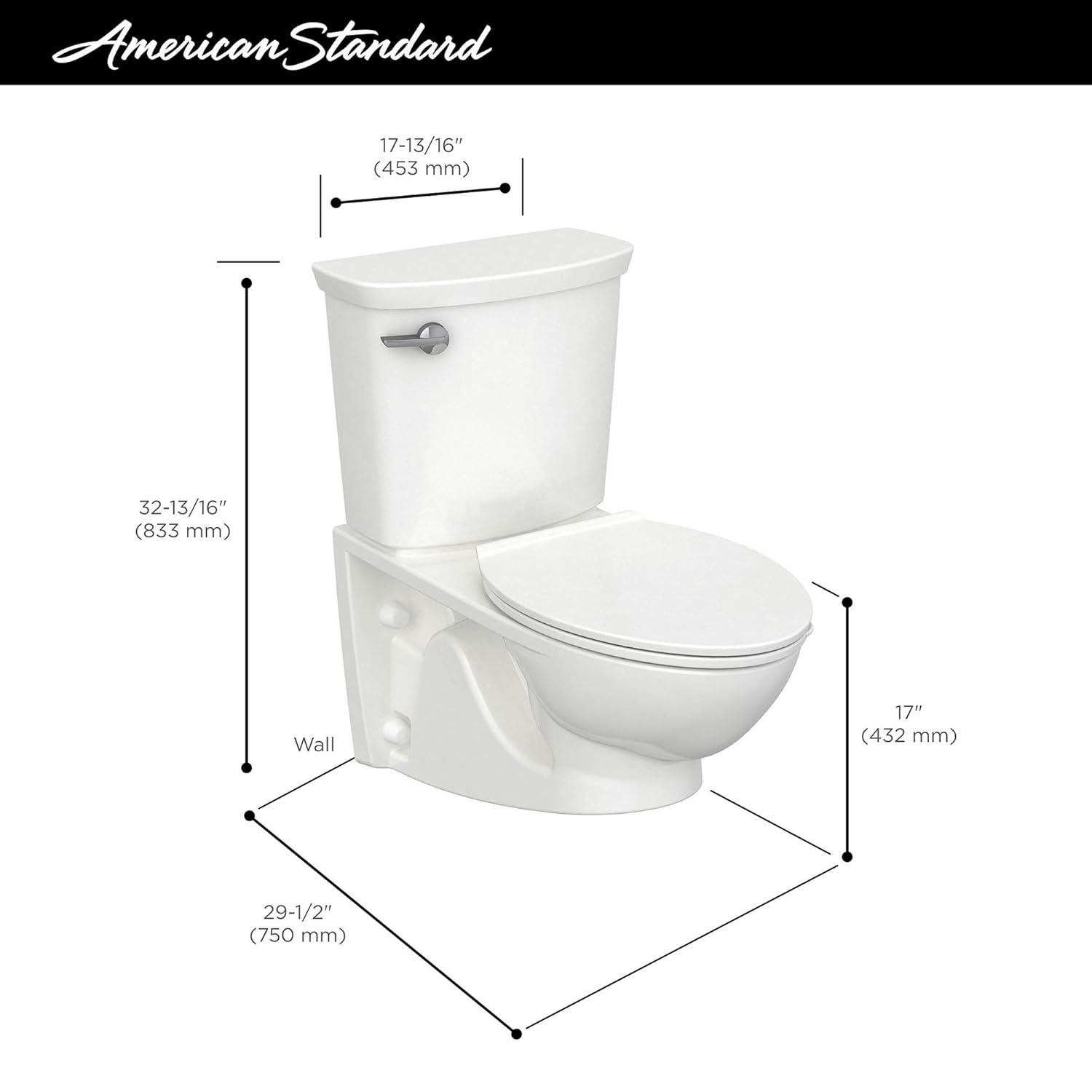 American Standard American Standard Glenwall 1.28 Gallons GPF Elongated Wall Mounted Kit (Seat Not Included) 2882108.020