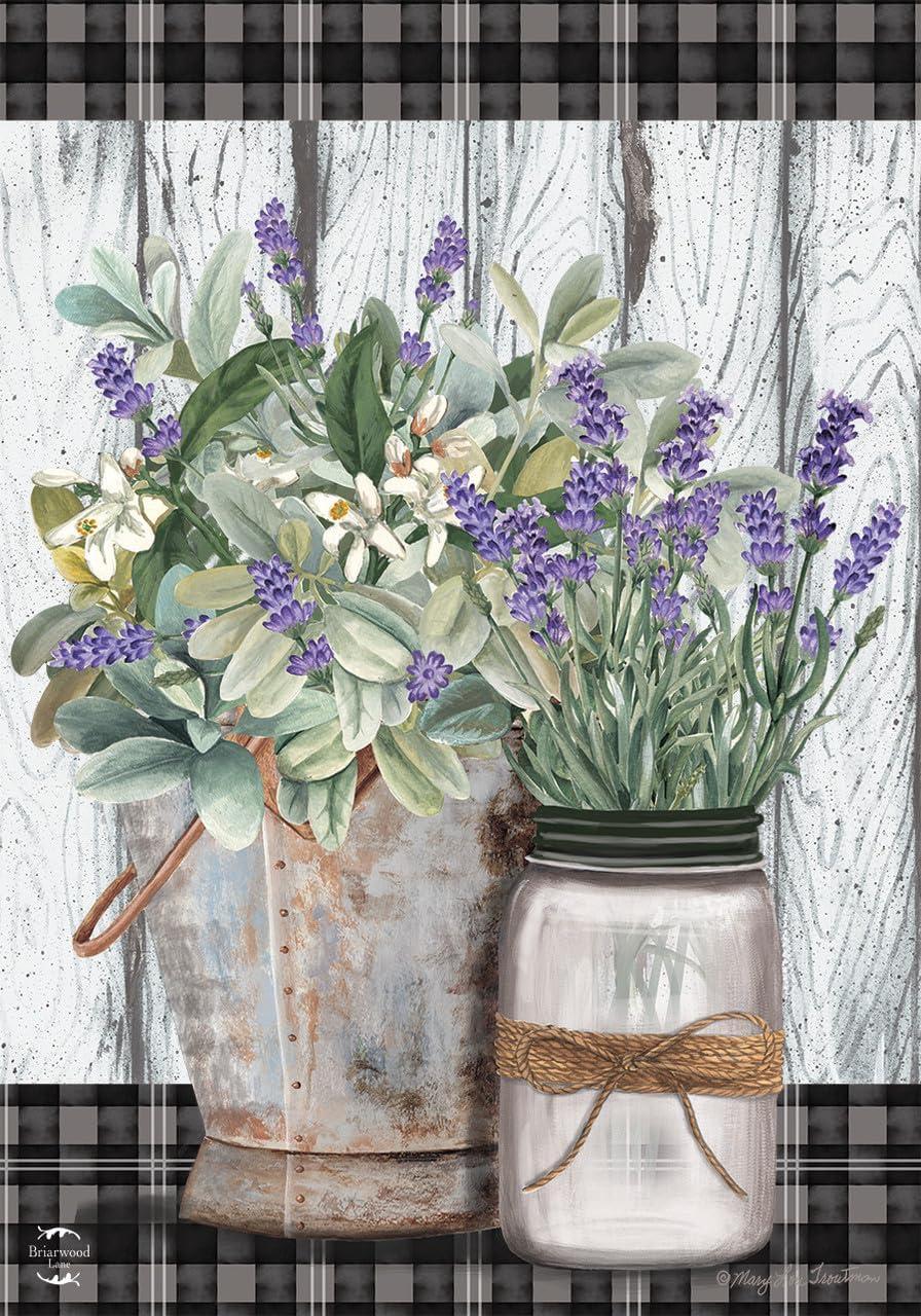 Briarwood Lane Garden Flag 18x12.5 For Outdoor Farmhouse Flowers Spring Garden Flag Flag For Spring Garden Flag Flags For Outside
