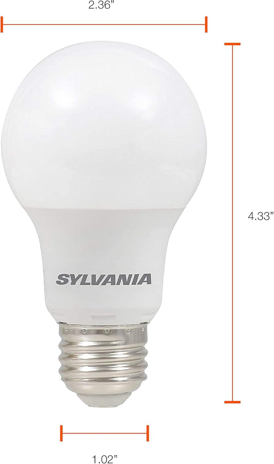 SYLVANIA LED A19 Light Bulb, 60W Equivalent, Efficient 8.5W, 10 Year, 2700K, 800 Lumens, Frosted, Soft White - 24 Pack (74765), Packaging may vary.