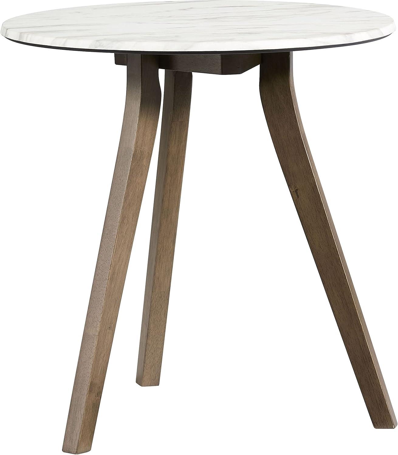 Progressive Furniture Pixie Wood End Table in Domoni White/Honey
