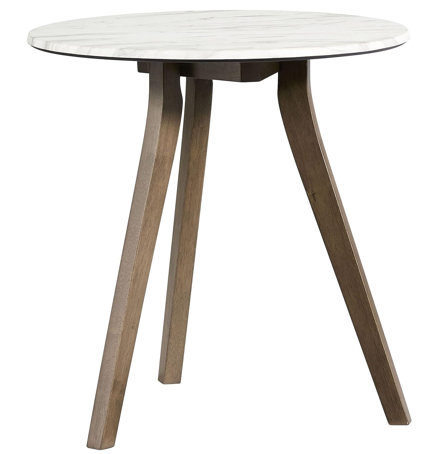 Progressive Furniture Pixie Wood End Table in Domoni White/Honey