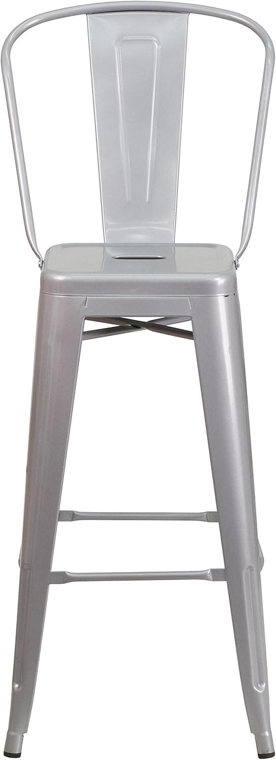 Flash Furniture Metal Outdoor Stool