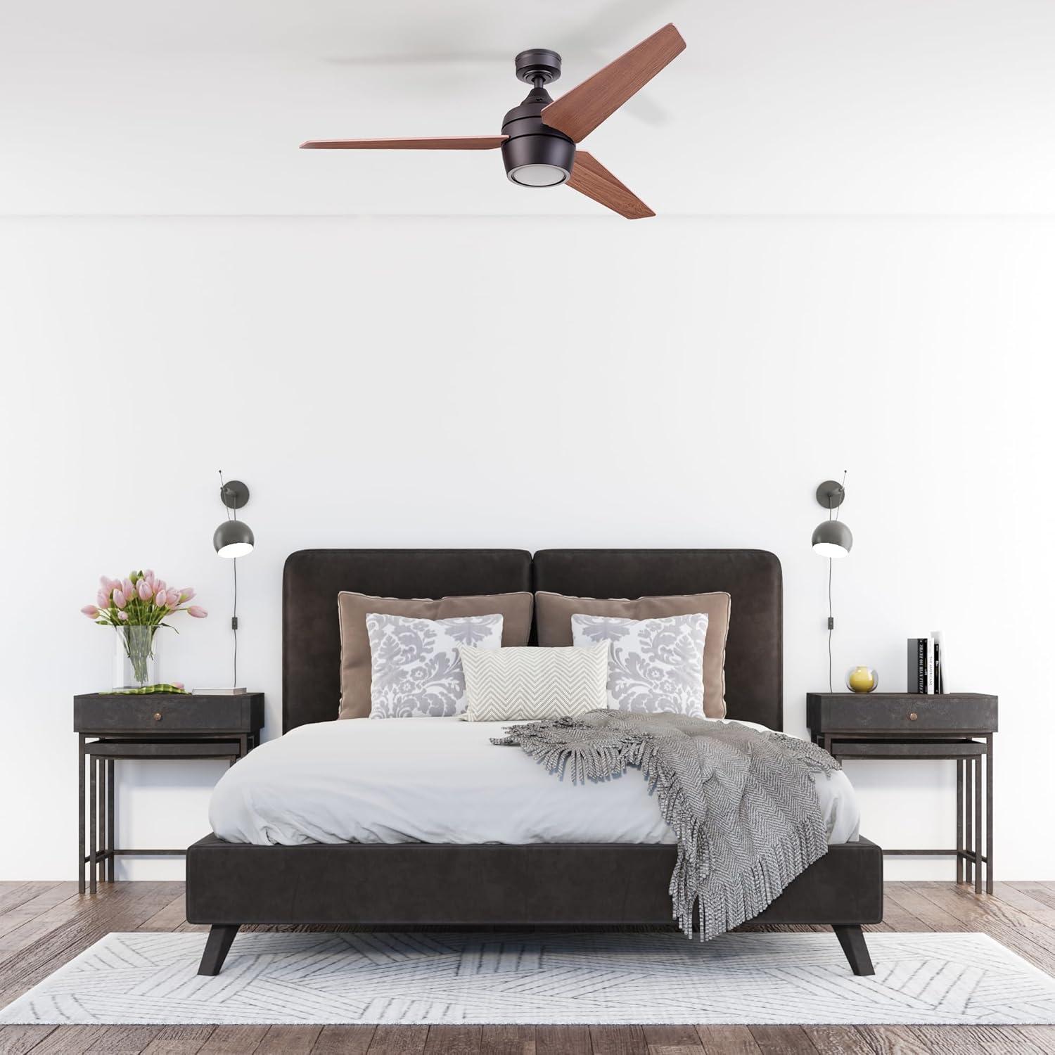 Eamon 52'' Ceiling Fan with LED Lights and Remote Control